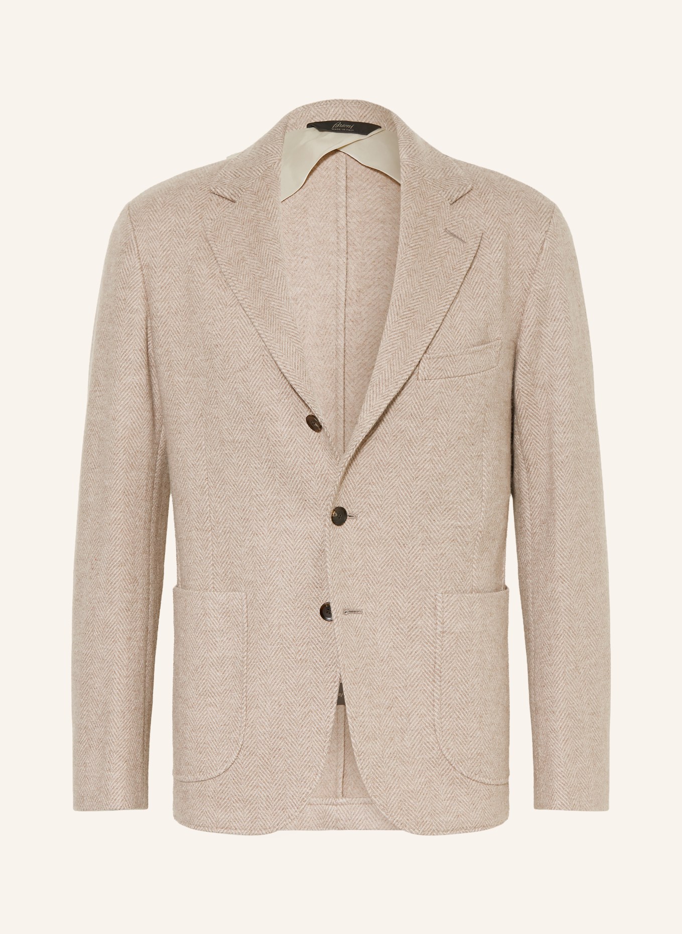 Brioni Cashmere-Sakko Slim Fit: BEIGE / CREME