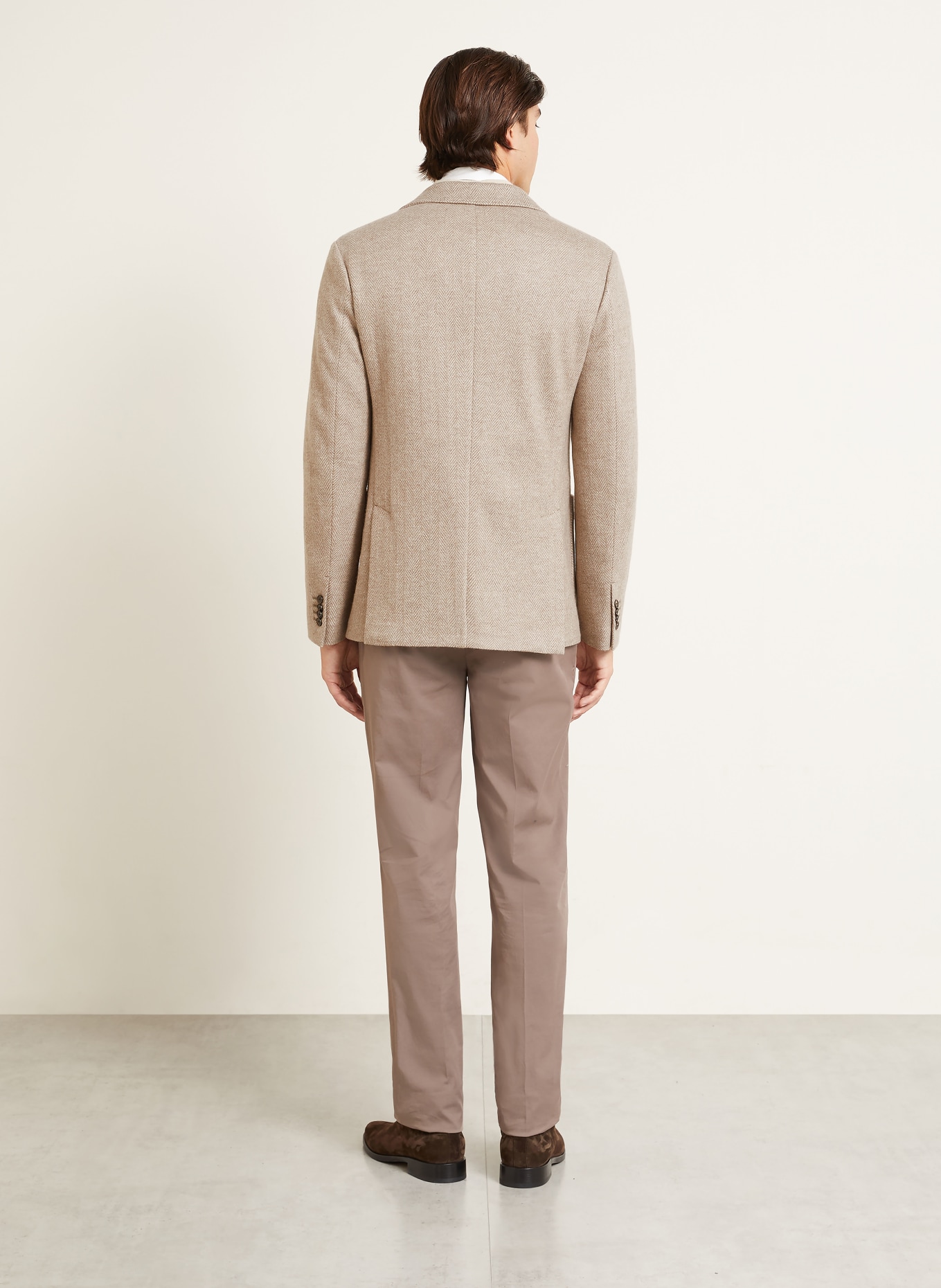 Brioni Cashmere-Sakko Slim Fit: BEIGE / CREME