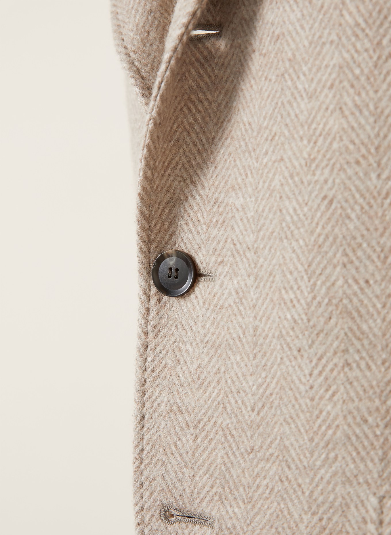 Brioni Cashmere-Sakko Slim Fit: BEIGE / CREME