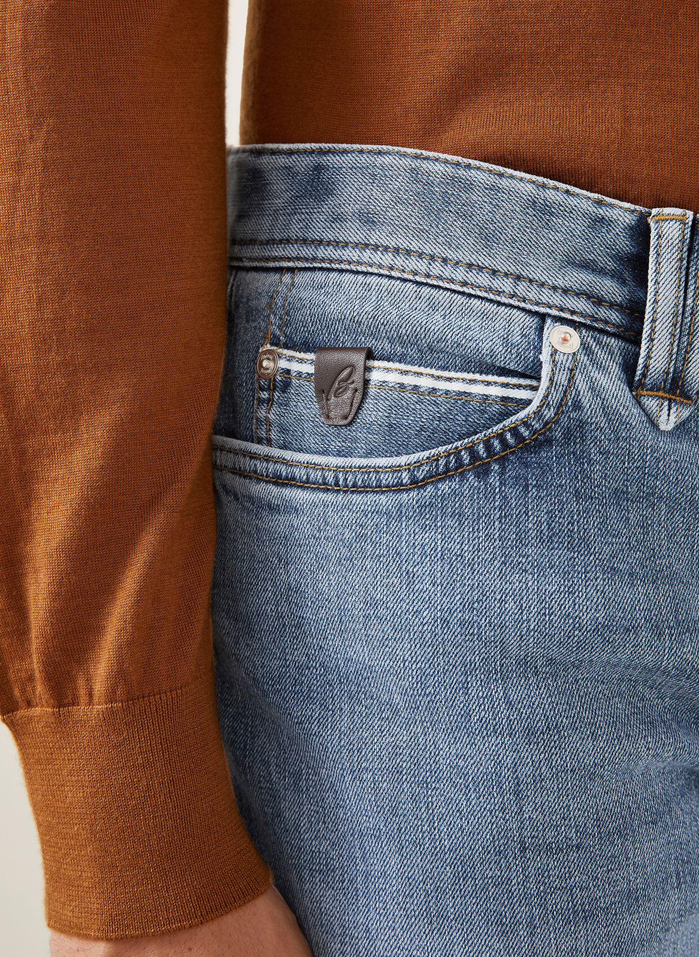Brioni Jeans MERIBEL Regular Fit: 4700 NILE