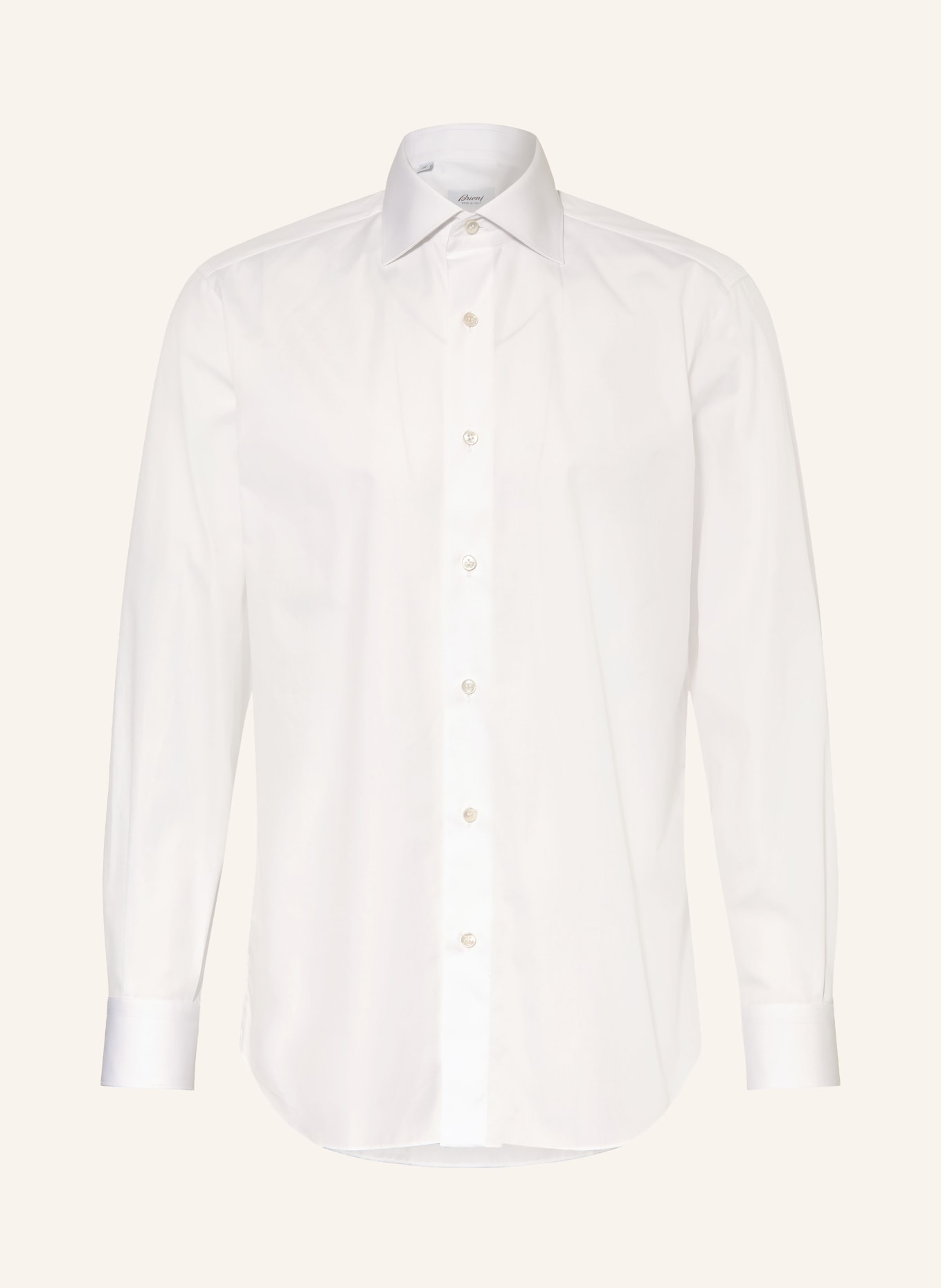 Brioni Overhemd Comfort Fit: WIT