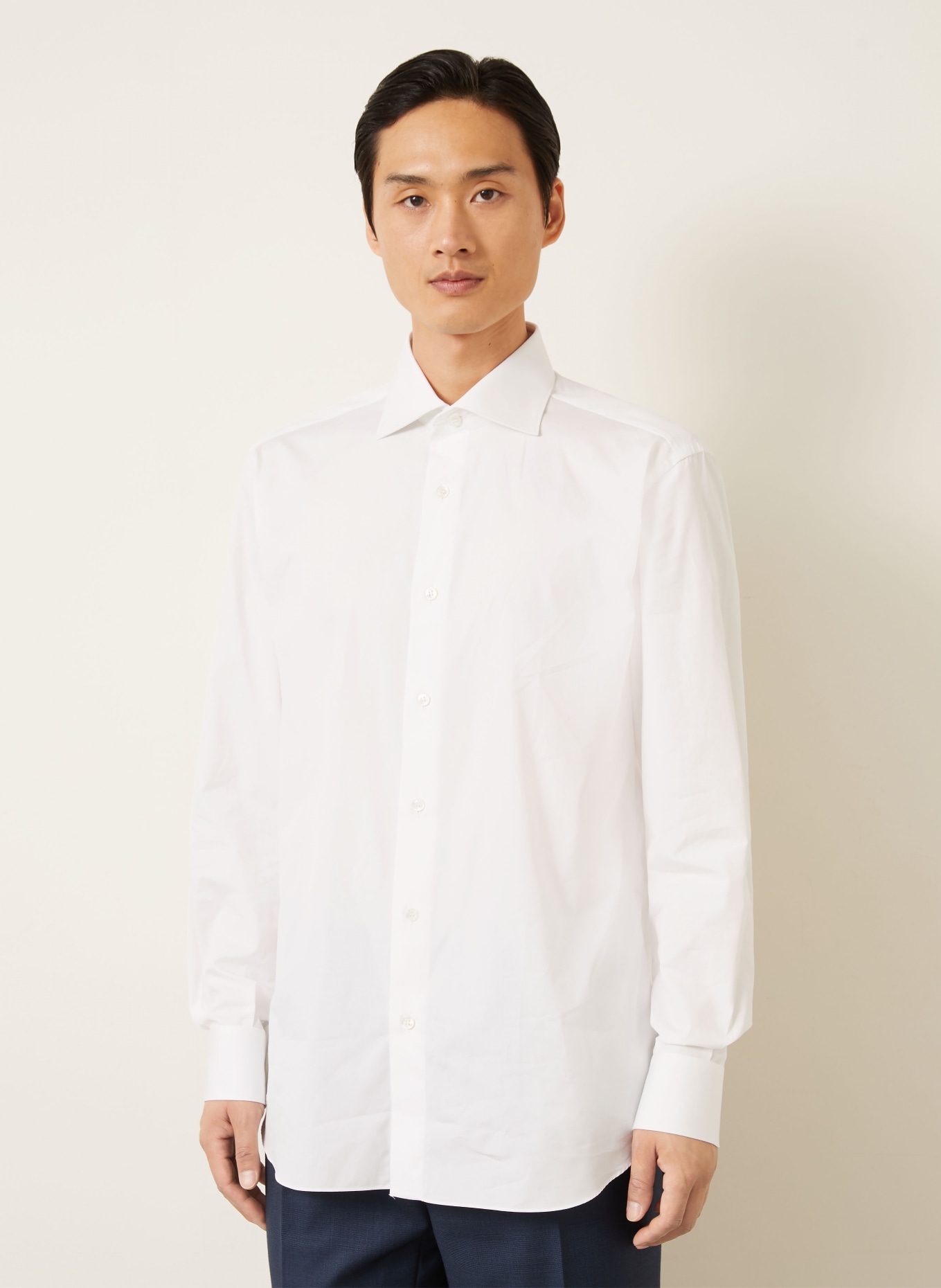 Brioni Overhemd Comfort Fit: WIT