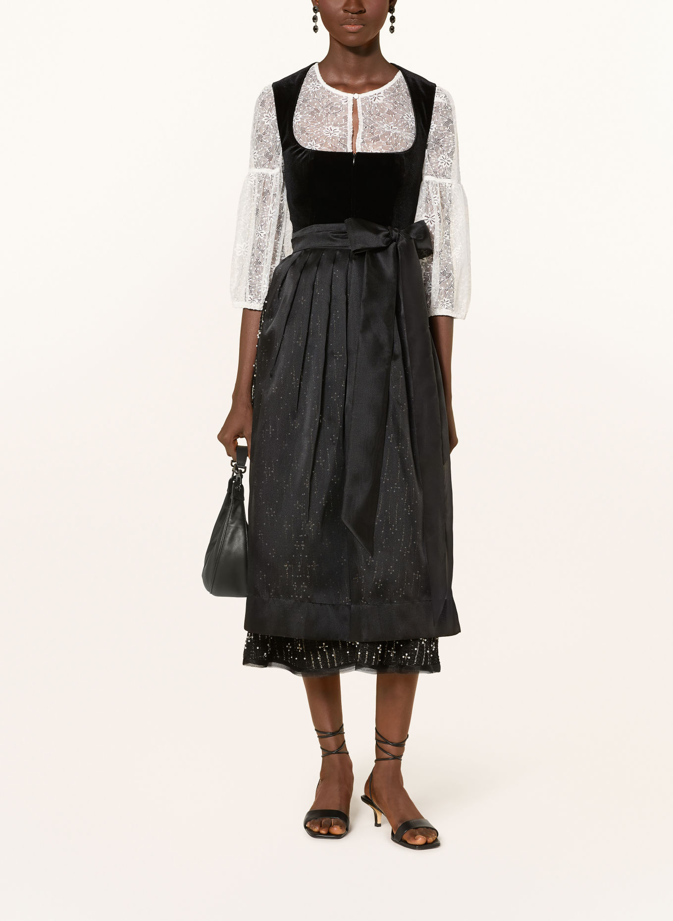TALBOT RUNHOF Dirndl mit Glitzergarn und Schmuckperlen: 999 BLACK