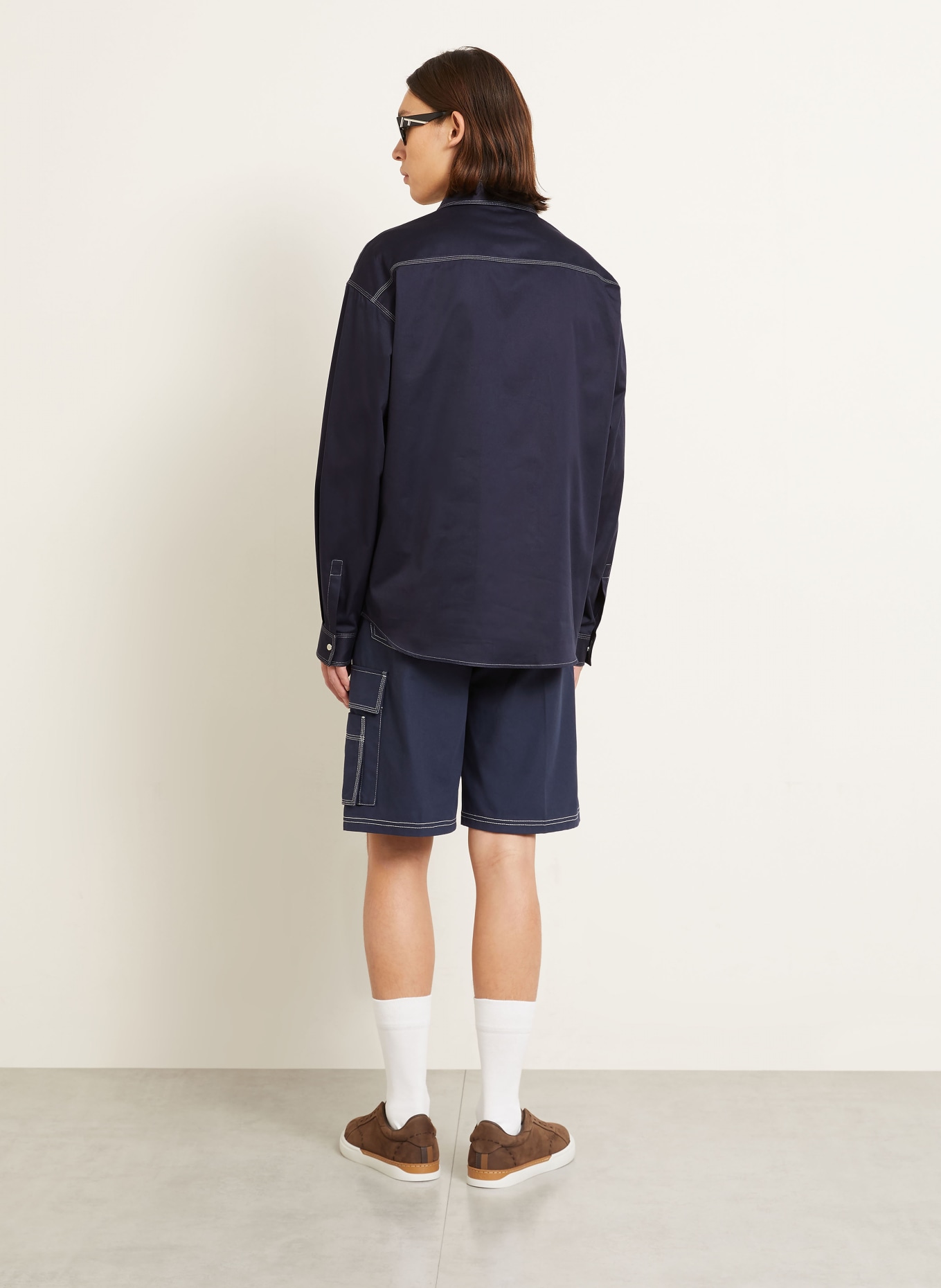 FENDI Overhemd Comfort Fit: DONKERBLAUW