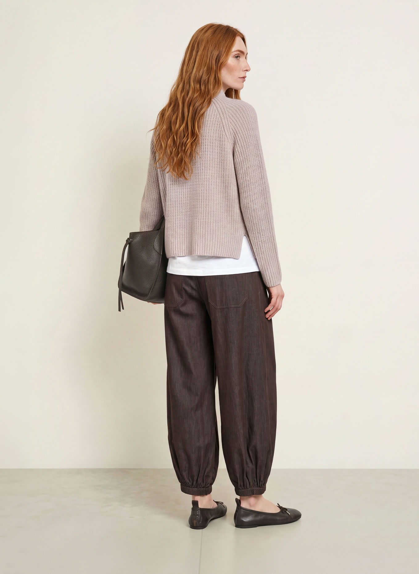 darling harbour Pullover: light taupe melange
