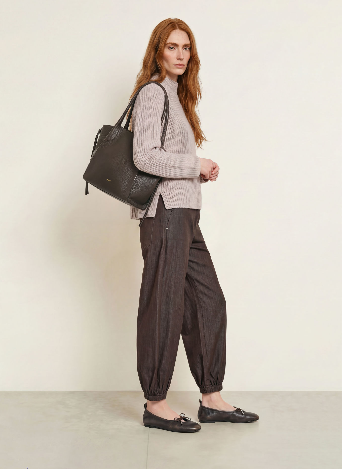 darling harbour Pullover: light taupe melange