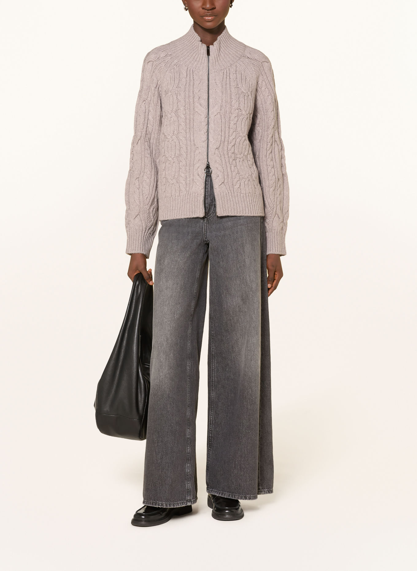 darling harbour Gilet: light taupe melange