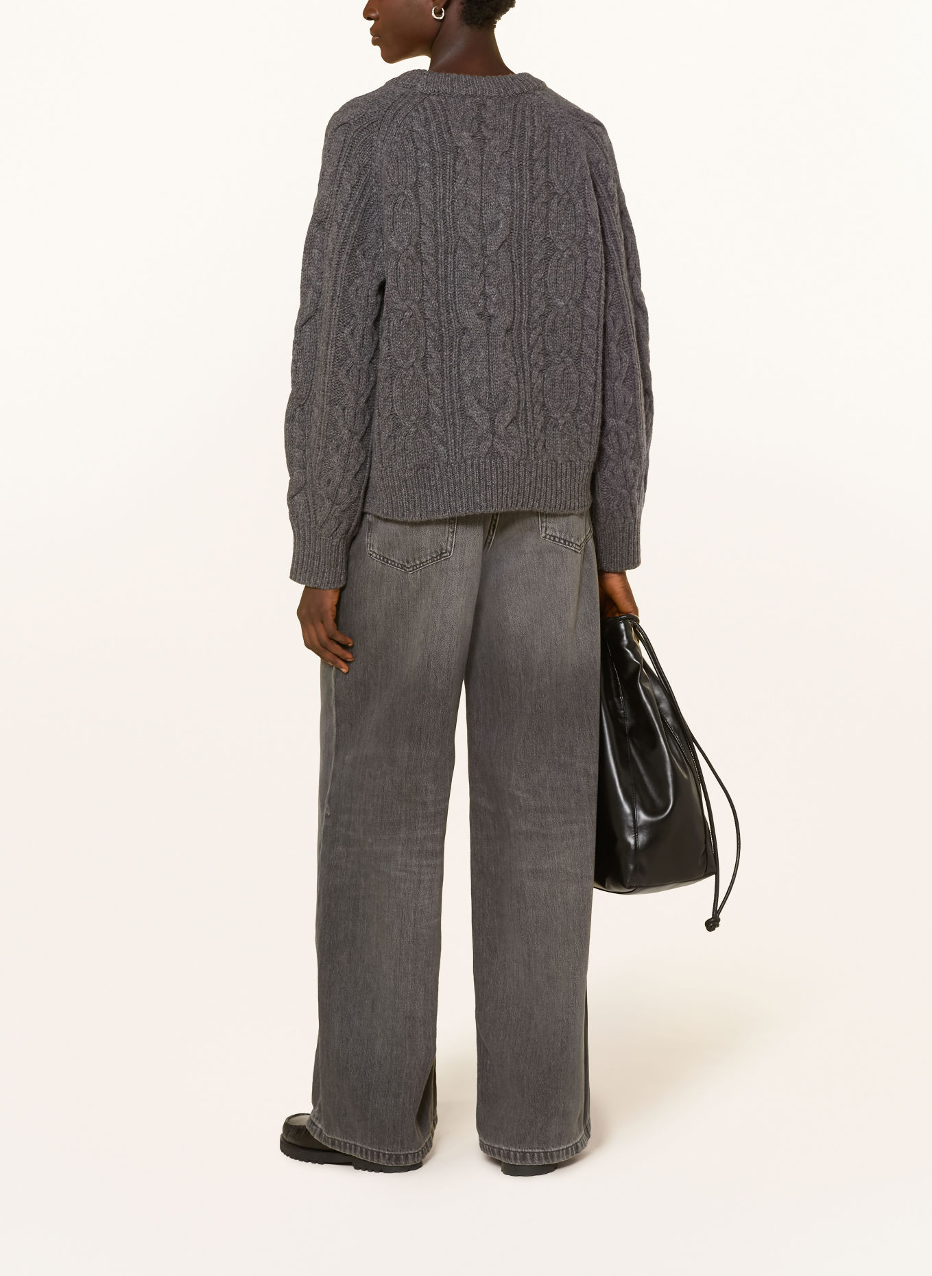 darling harbour Trui: MID GREY MELANGE