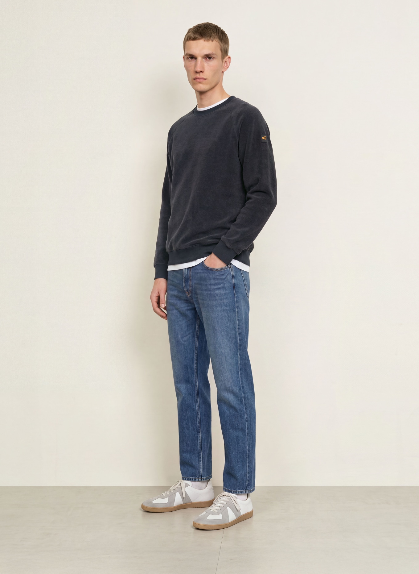 camel active Sweatshirt: DONKERBLAUW