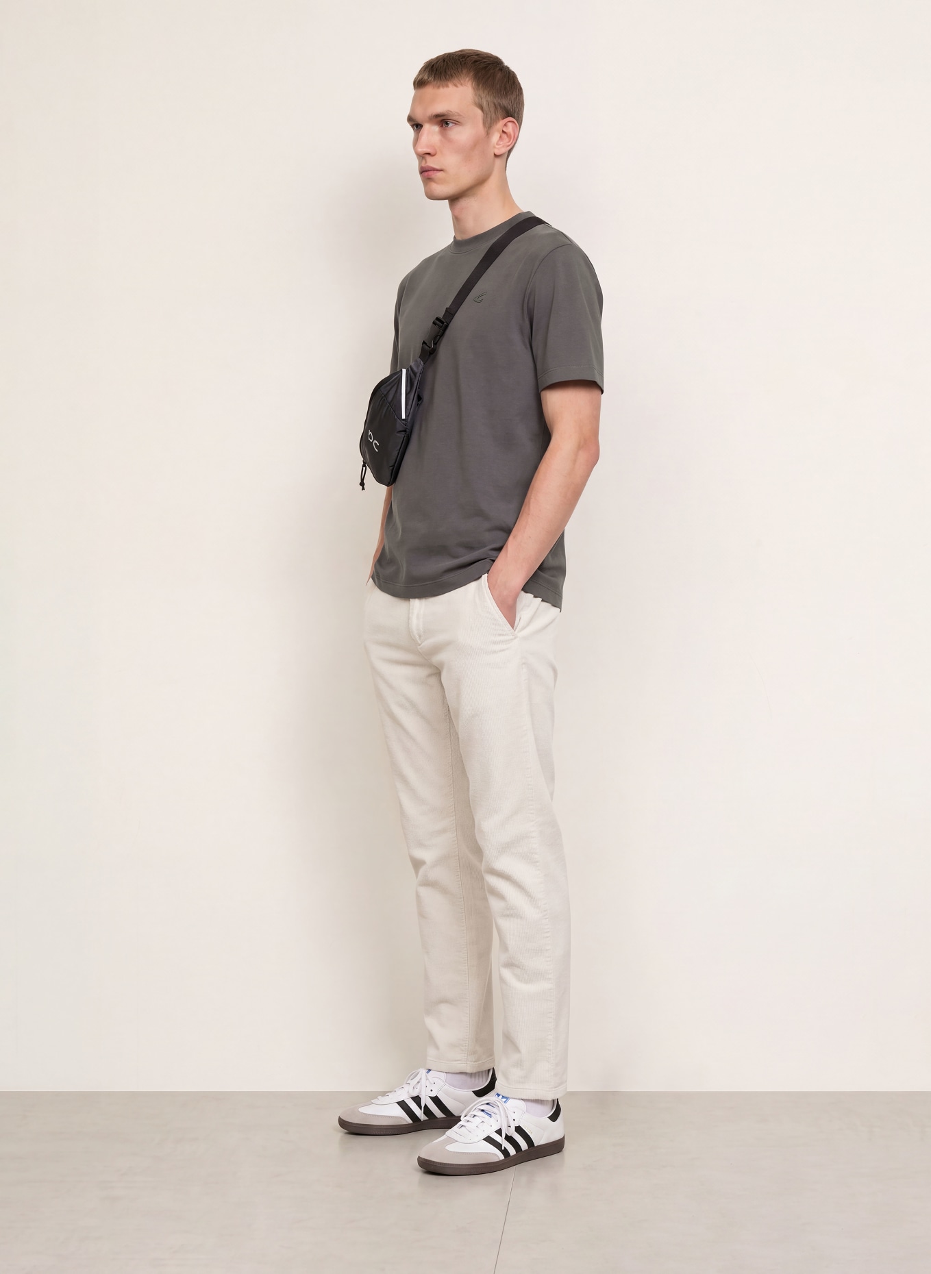 camel active T-shirt: GRIS FONCÉ / ORANGE FONCÉ