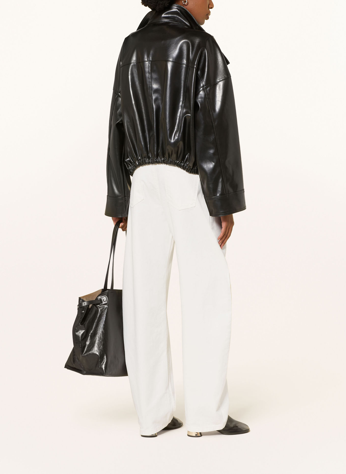 RHÚNE Barrel Jeans GRACE: WHITE WHITE