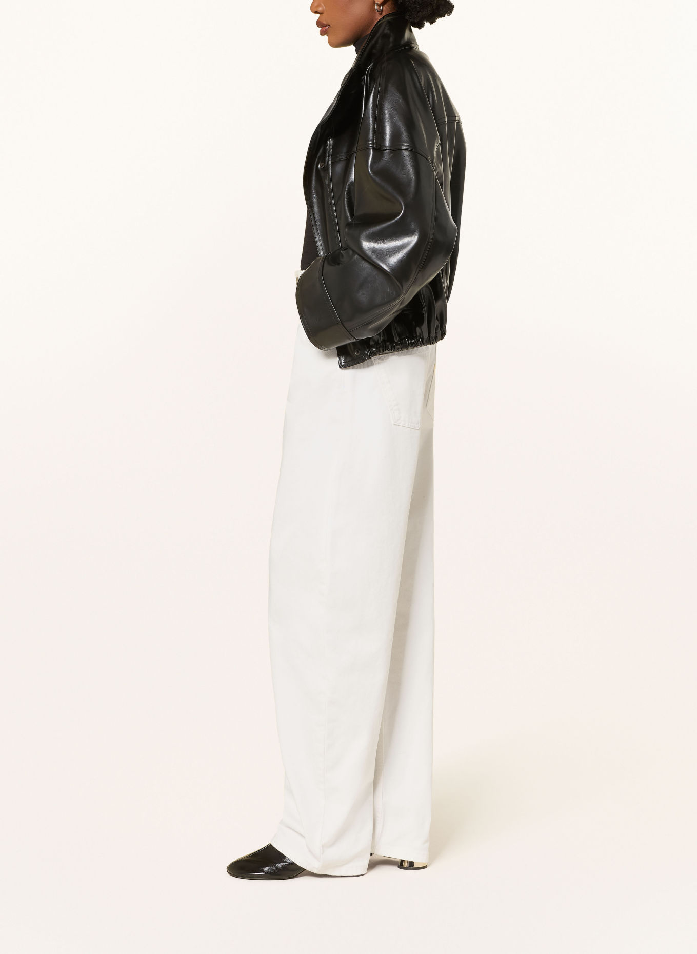 RHÚNE Barrel Jeans GRACE: WHITE WHITE
