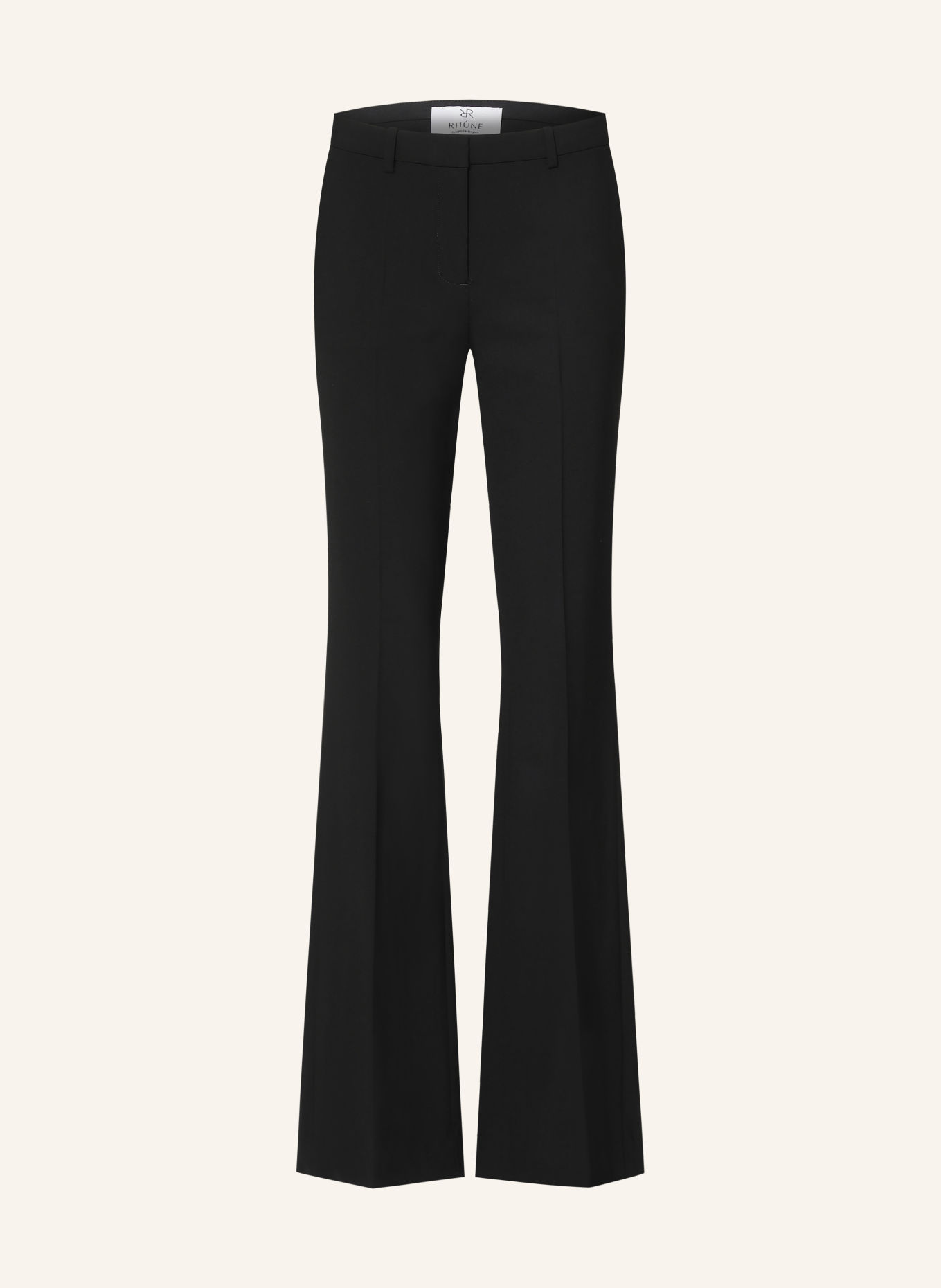 RHÚNE Bootcut-Hose REY: SCHWARZ