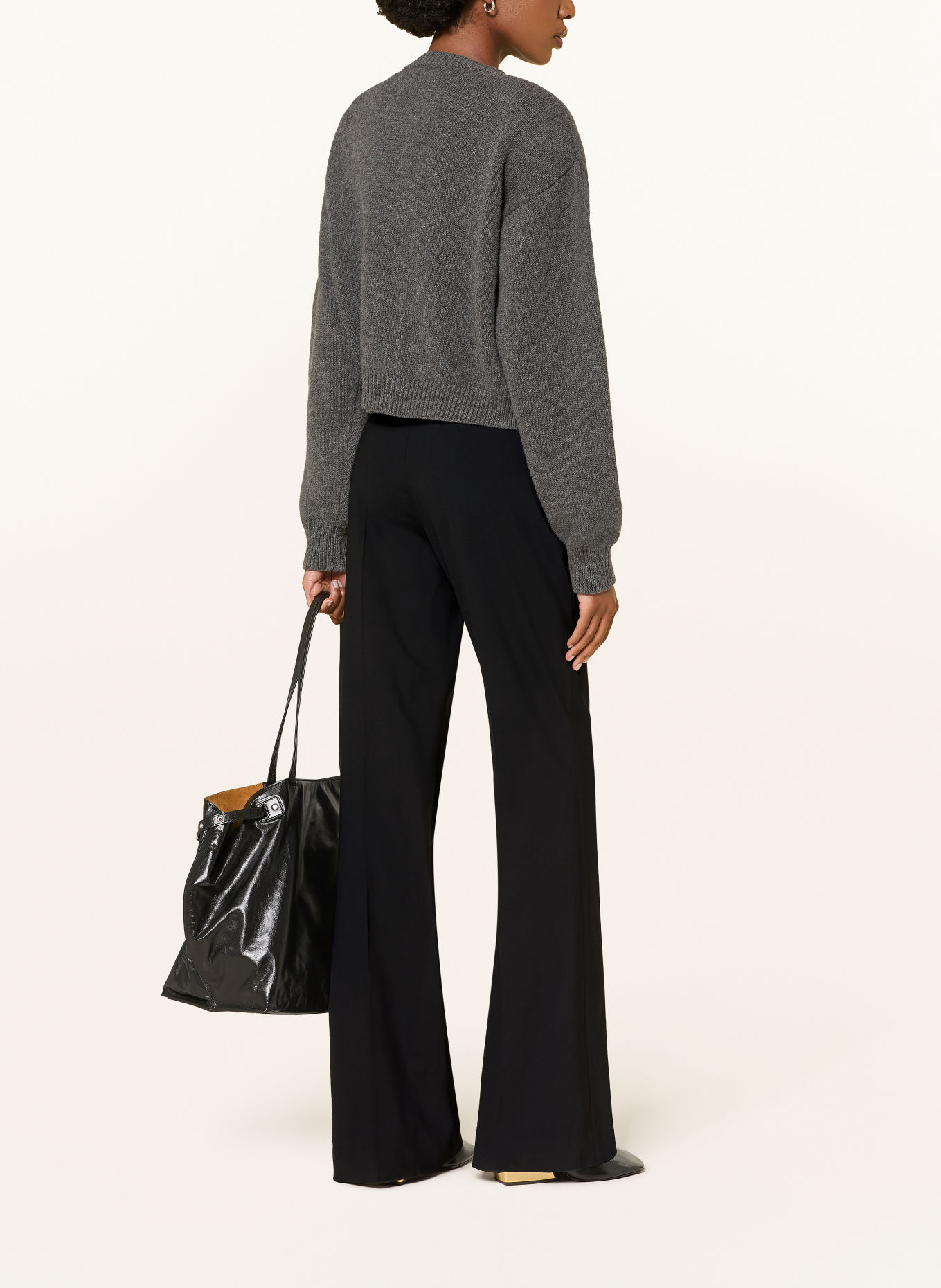 RHÚNE Bootcut-Hose REY: SCHWARZ