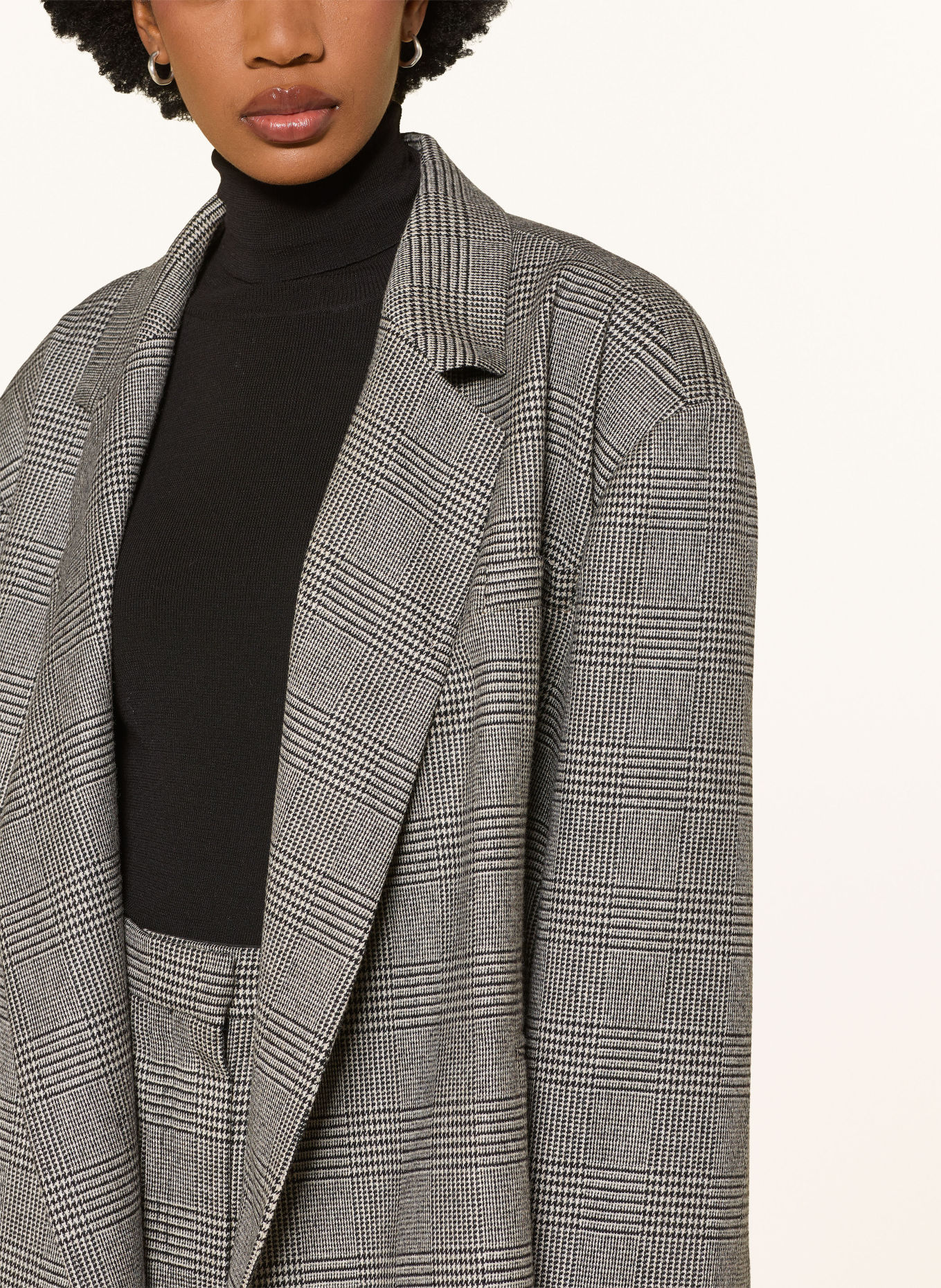 RHÚNE Blazer PRINCE DE GALLE: GRIS / ÉCRU / NOIR