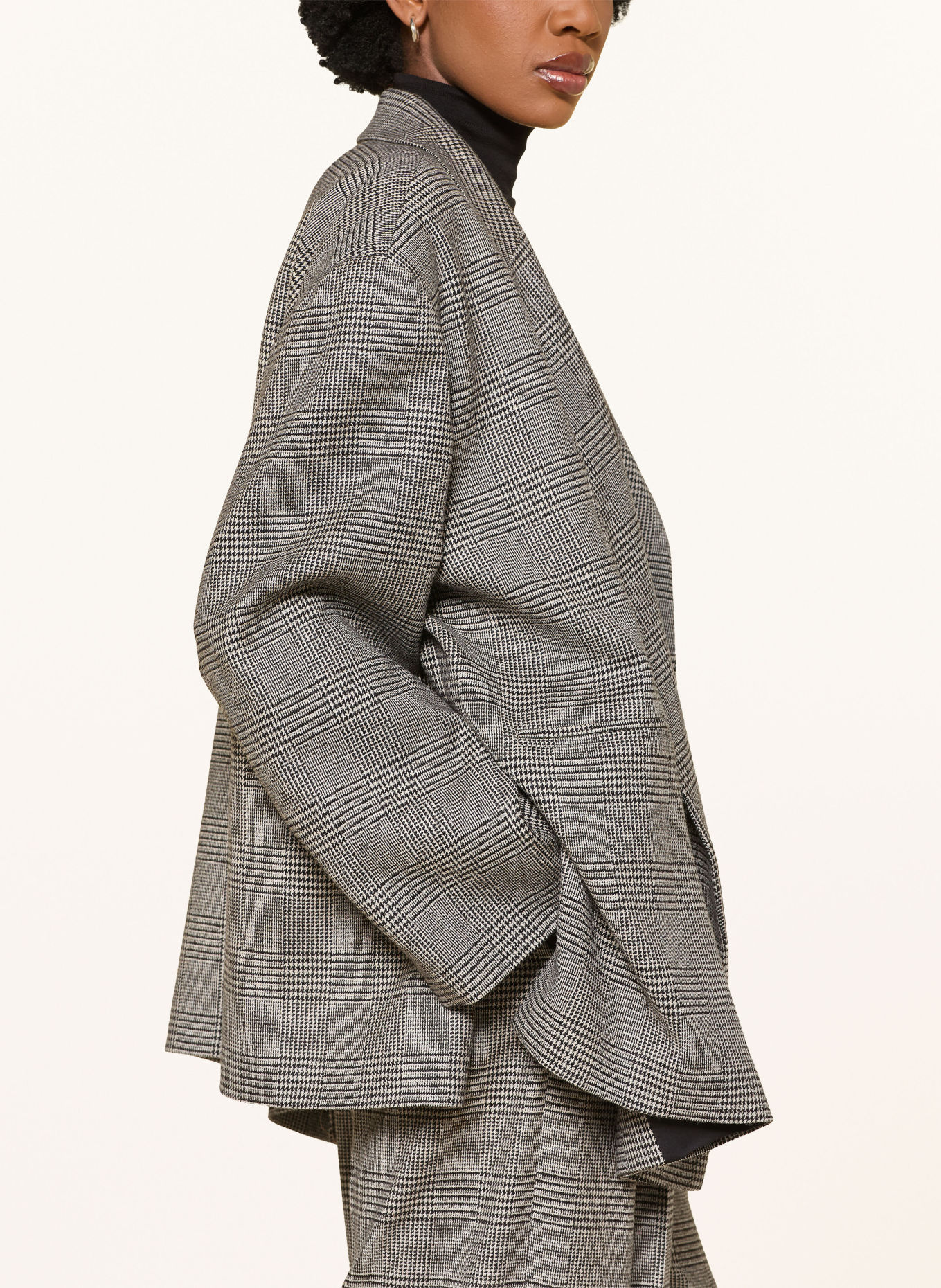 RHÚNE Blazer PRINCE DE GALLE: GRIS / ÉCRU / NOIR