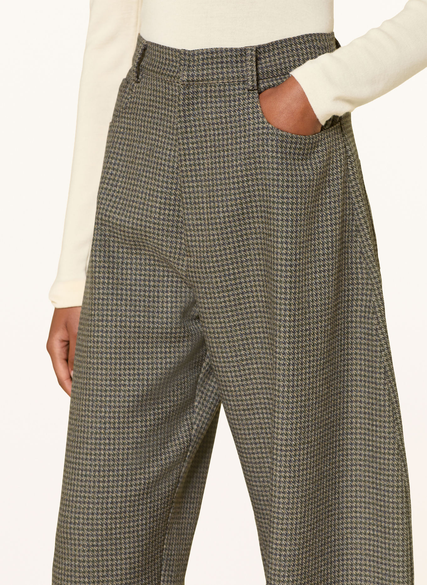 RHÚNE Pantalon GRACE: MARRON / MARRON CLAIR