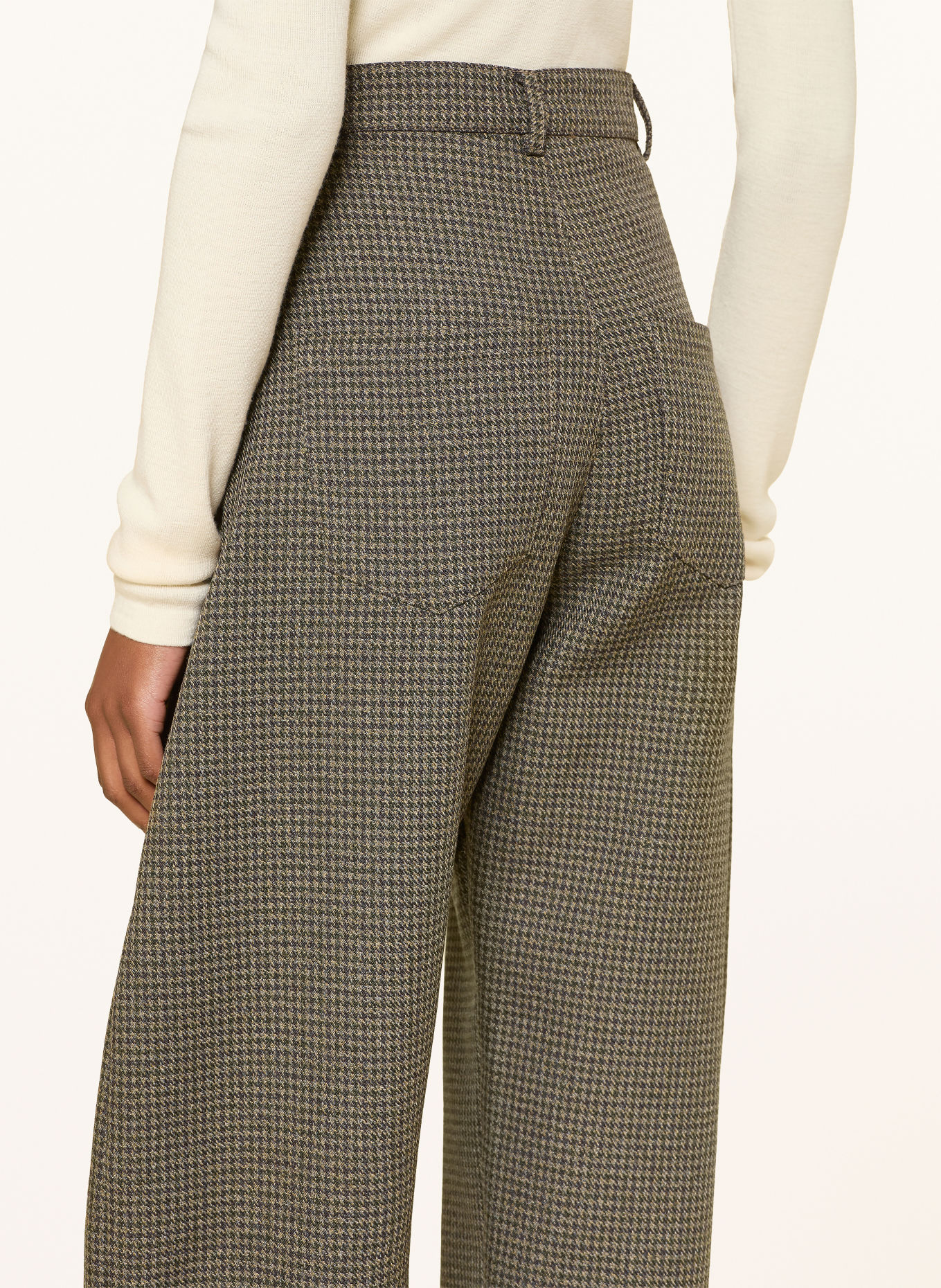RHÚNE Pantalon GRACE: MARRON / MARRON CLAIR