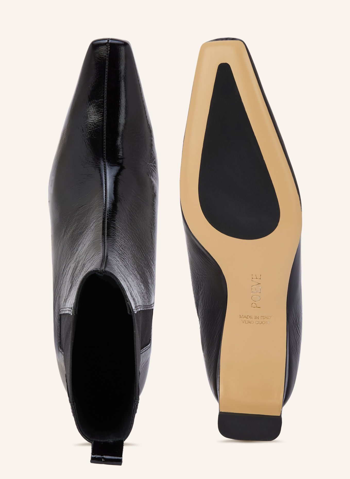 POEVE Bottines Chelsea SONIA: NOIR