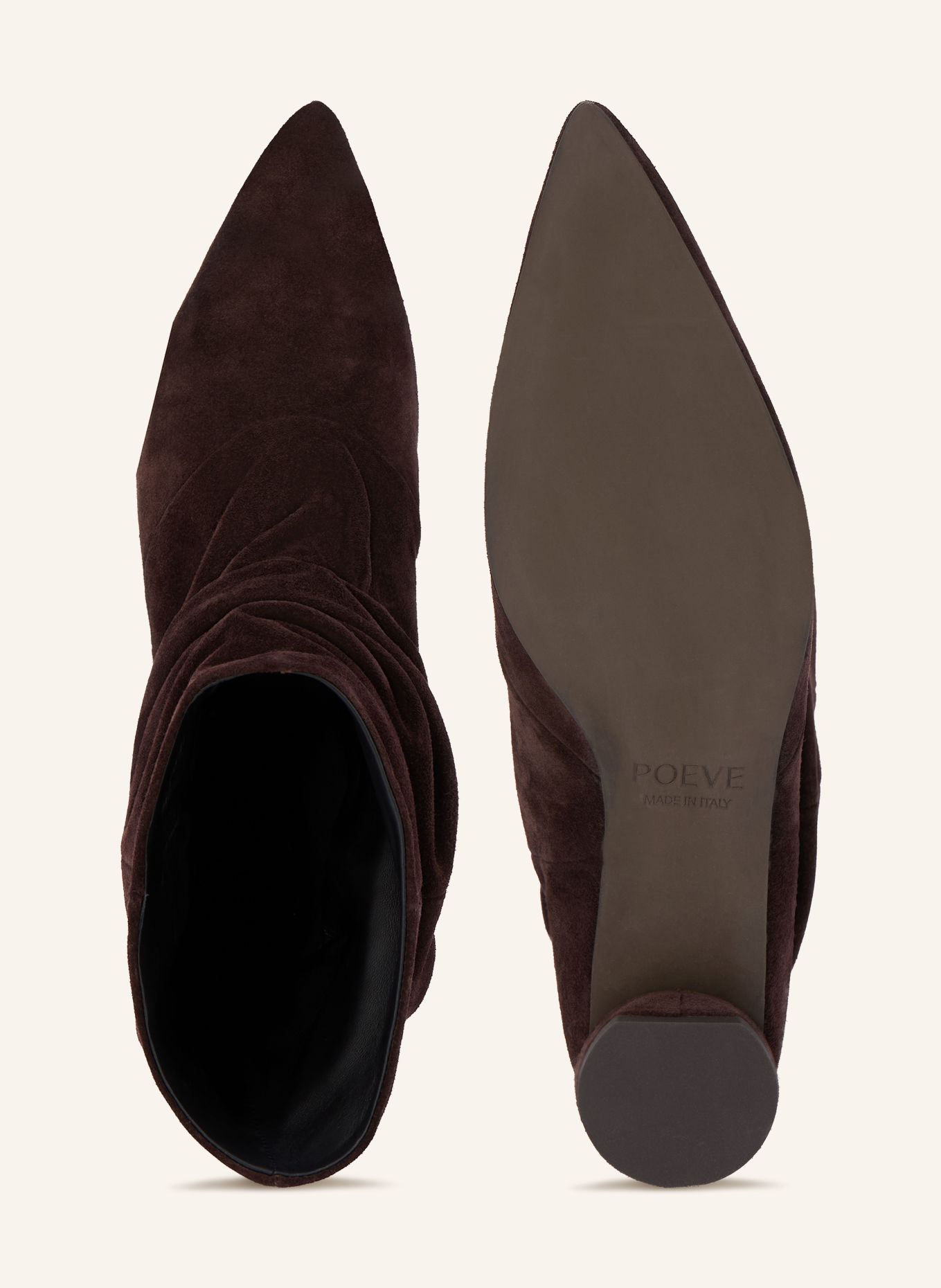 POEVE Bottines CHASE: MARRON FONCÉ