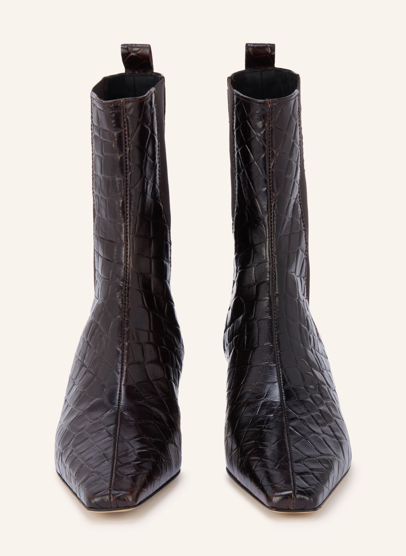 POEVE Bottines Chelsea SONIA: MARRON FONCÉ