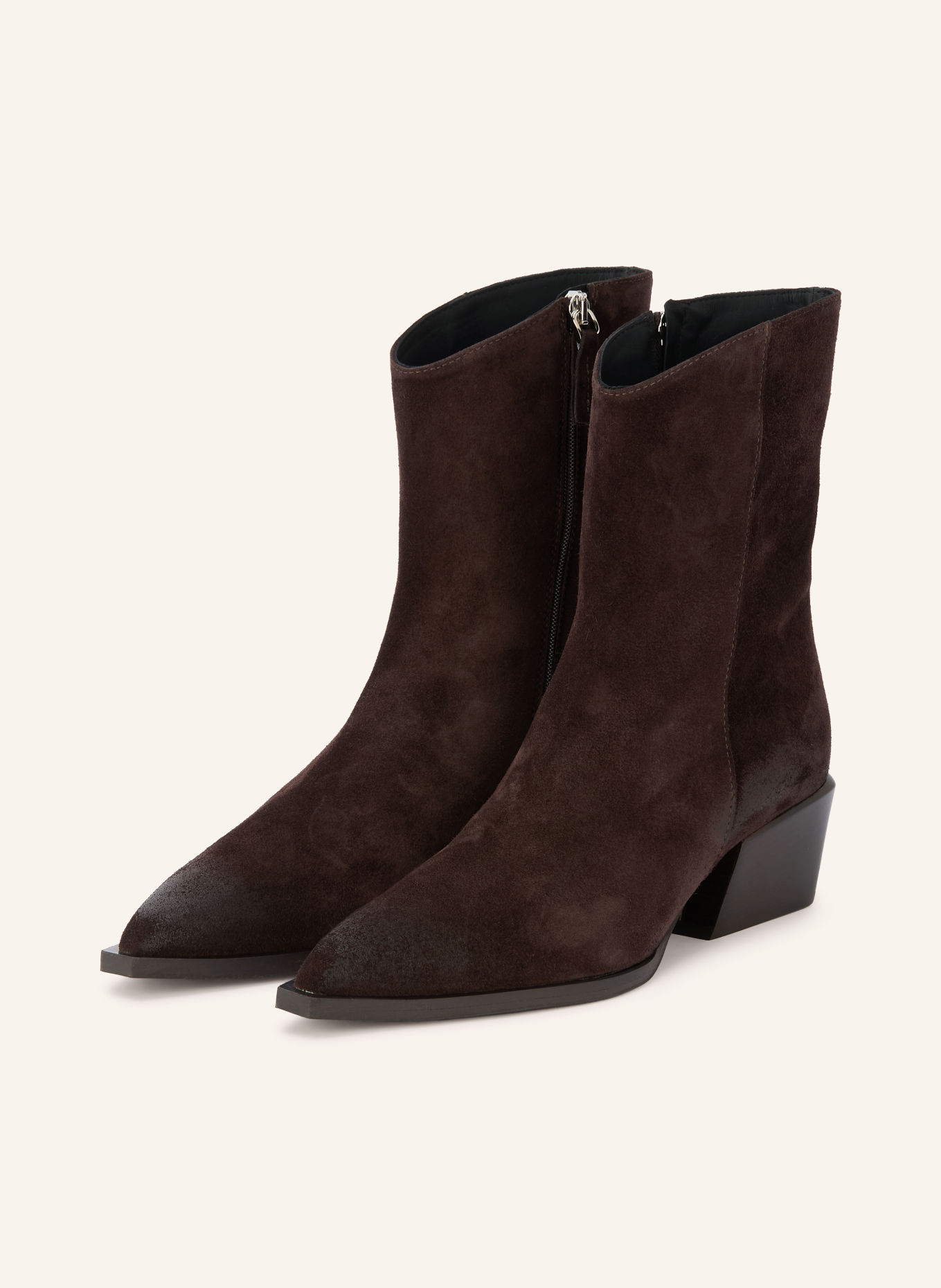POEVE Bottines VAILE: MARRON FONCÉ
