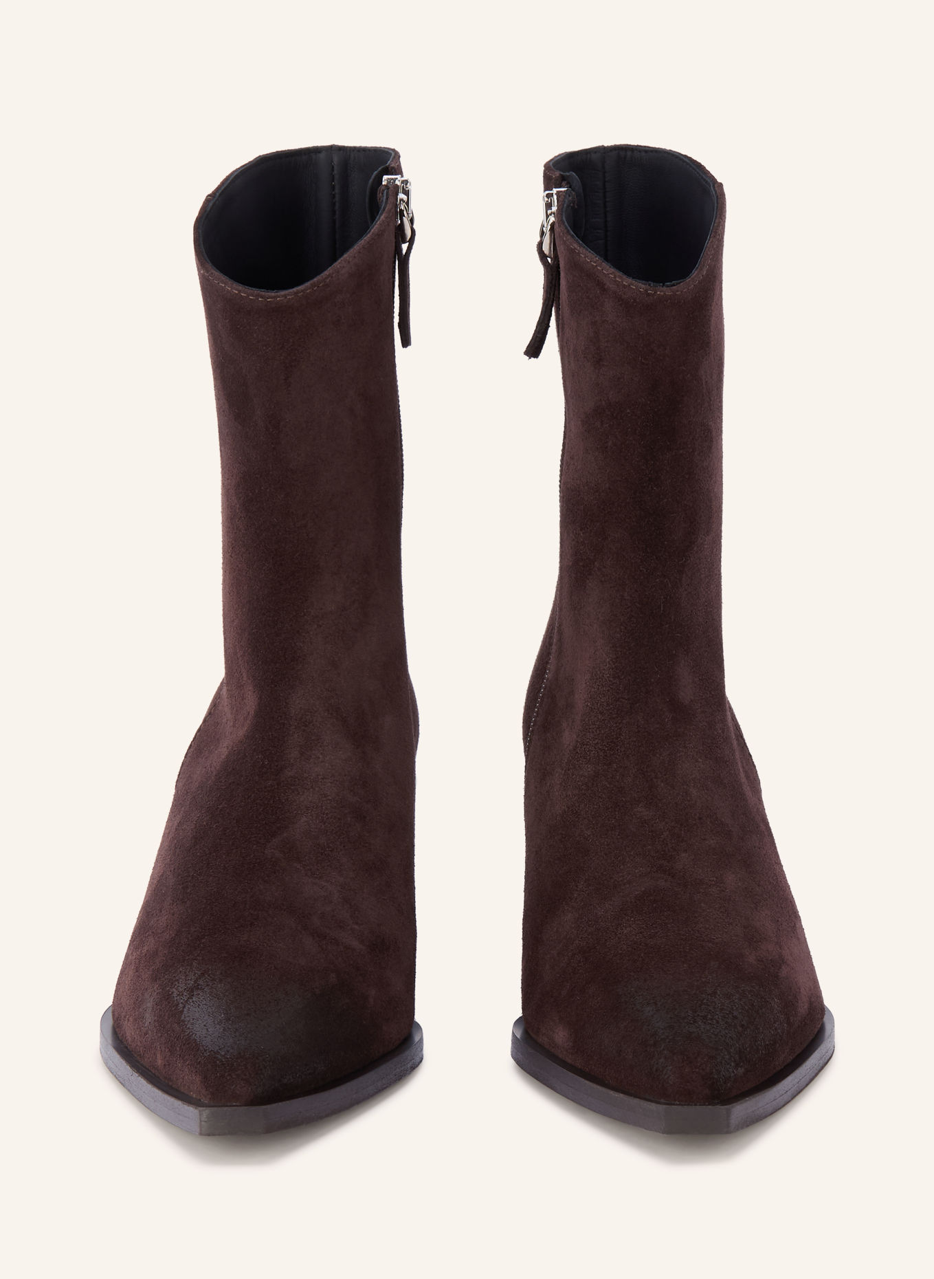 POEVE Bottines VAILE: MARRON FONCÉ