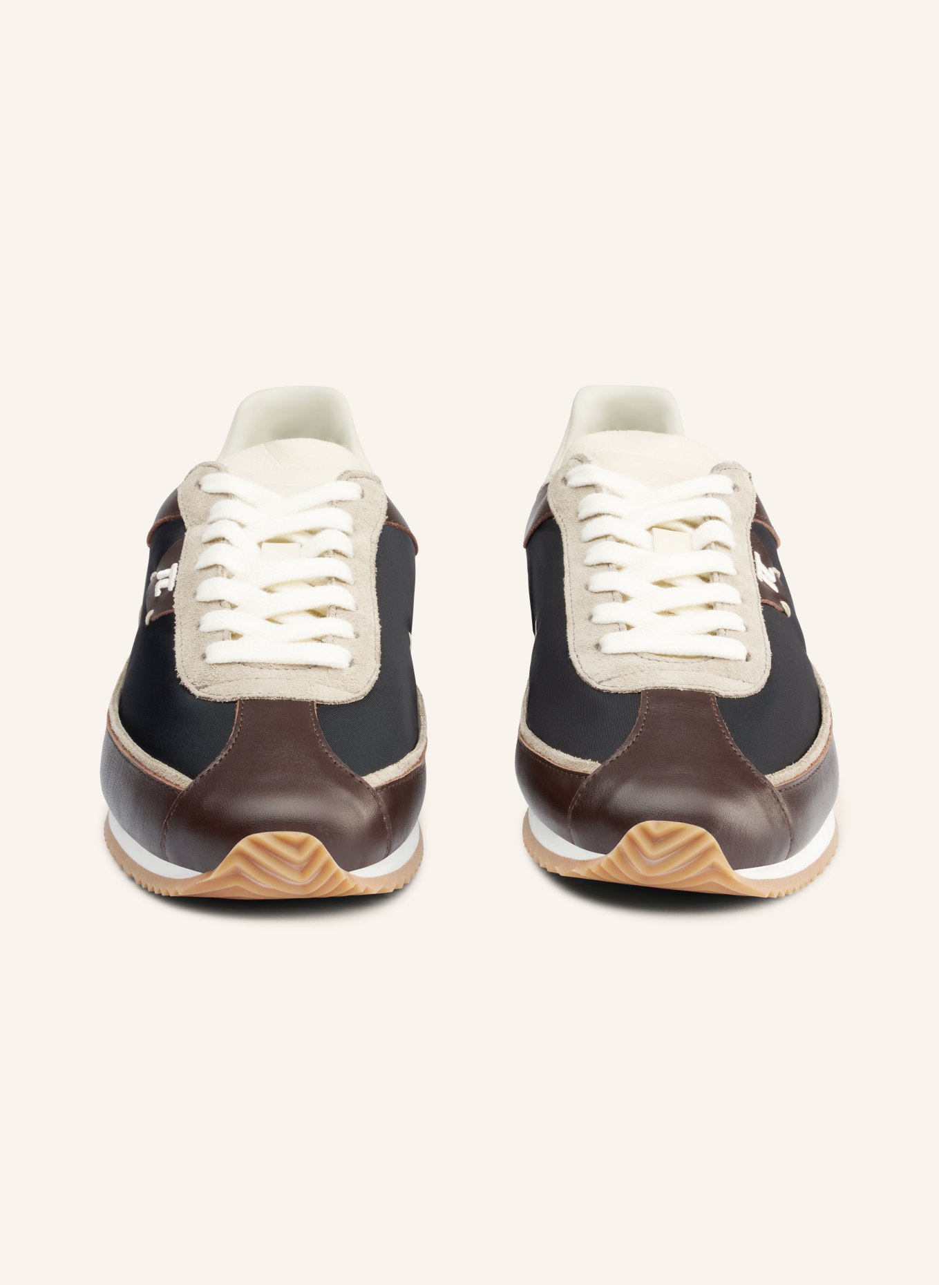 THESING Sneaker SCHUMY: DUNKELBRAUN / WEISS