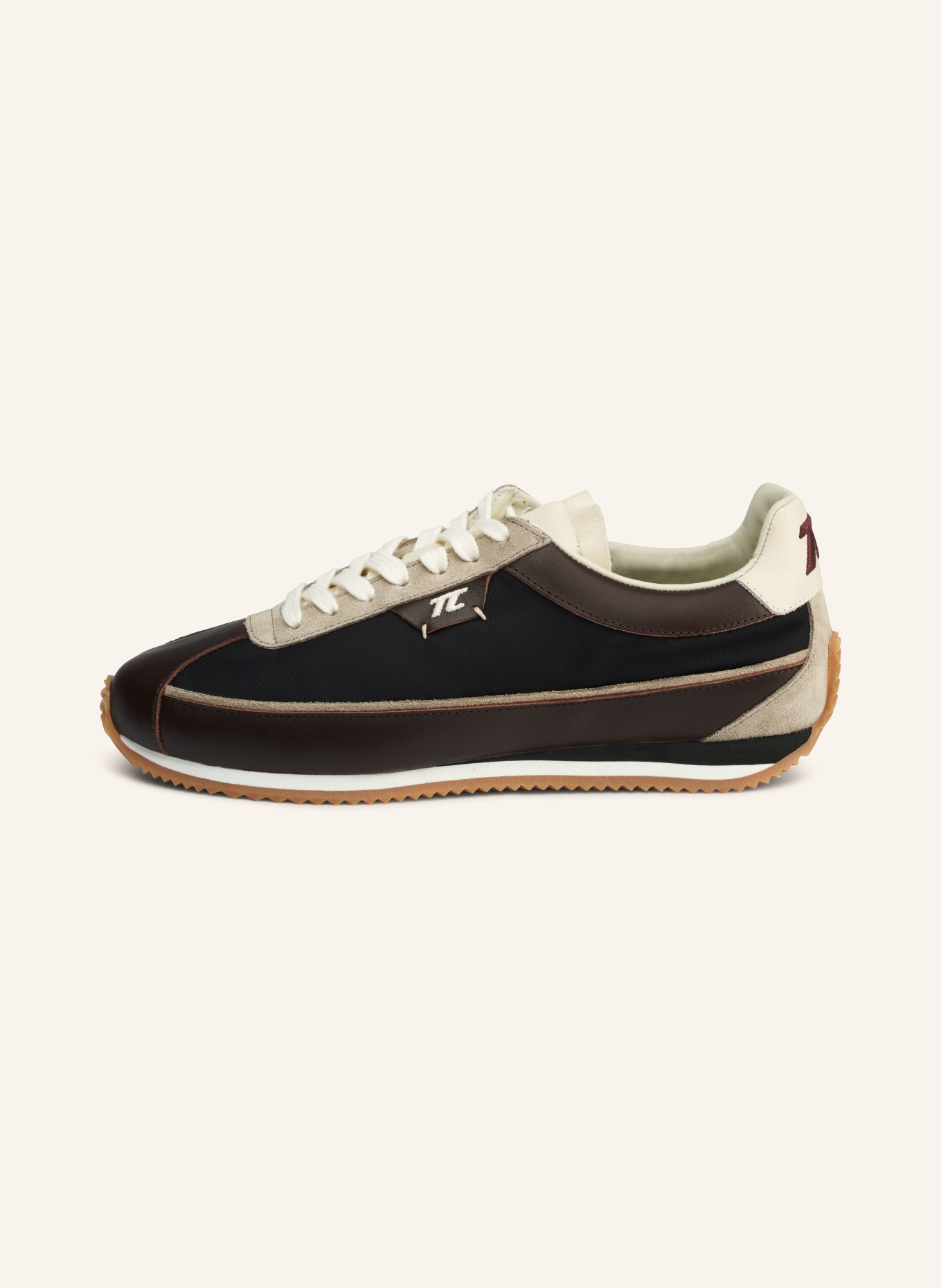 THESING Sneaker SCHUMY: DUNKELBRAUN / WEISS
