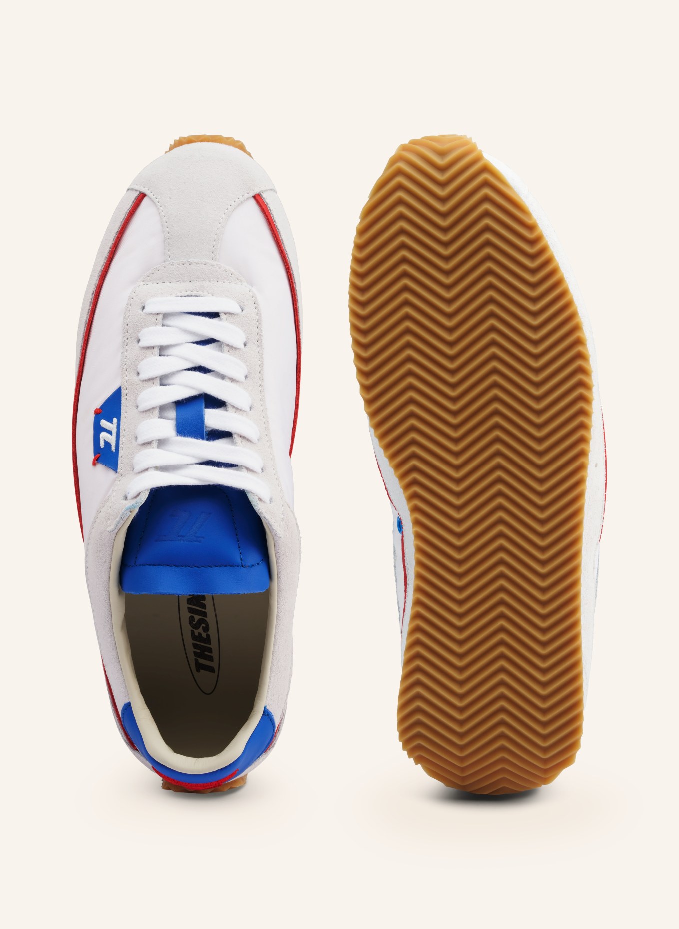 THESING Sneaker SCHUMY: WEISS / ROT / BLAU