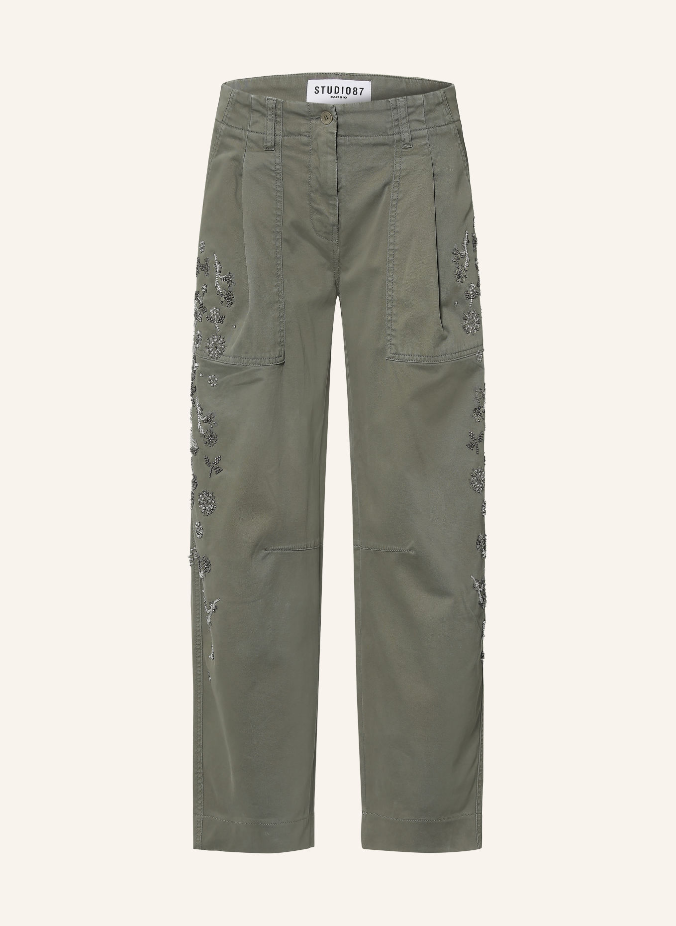 CAMBIO OCTOBER Barrel-leg jeans with Rhinestones and Sequins: 631 vetifier