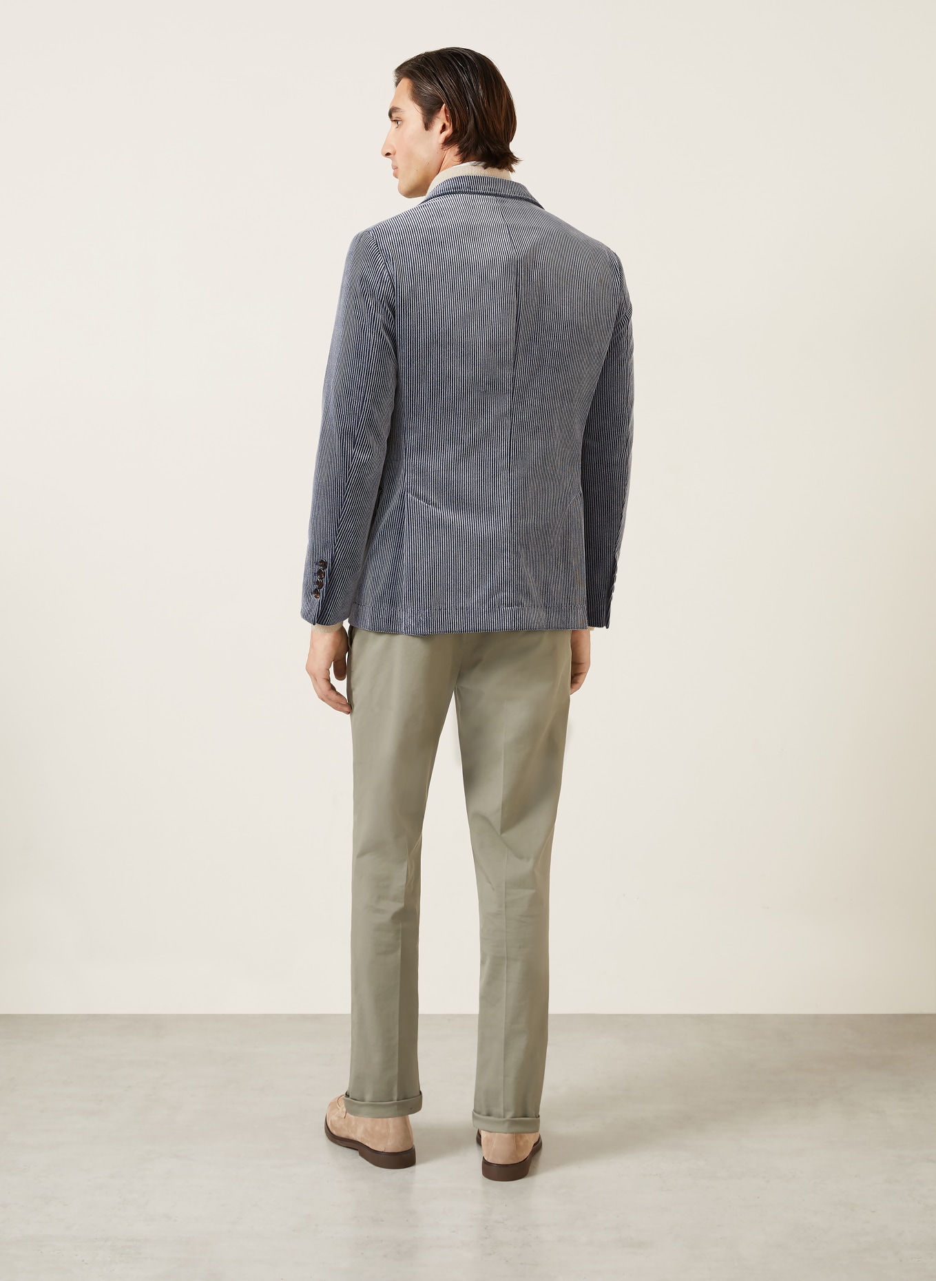 BRUNELLO CUCINELLI Cordsakko Slim Fit: BLAUGRAU