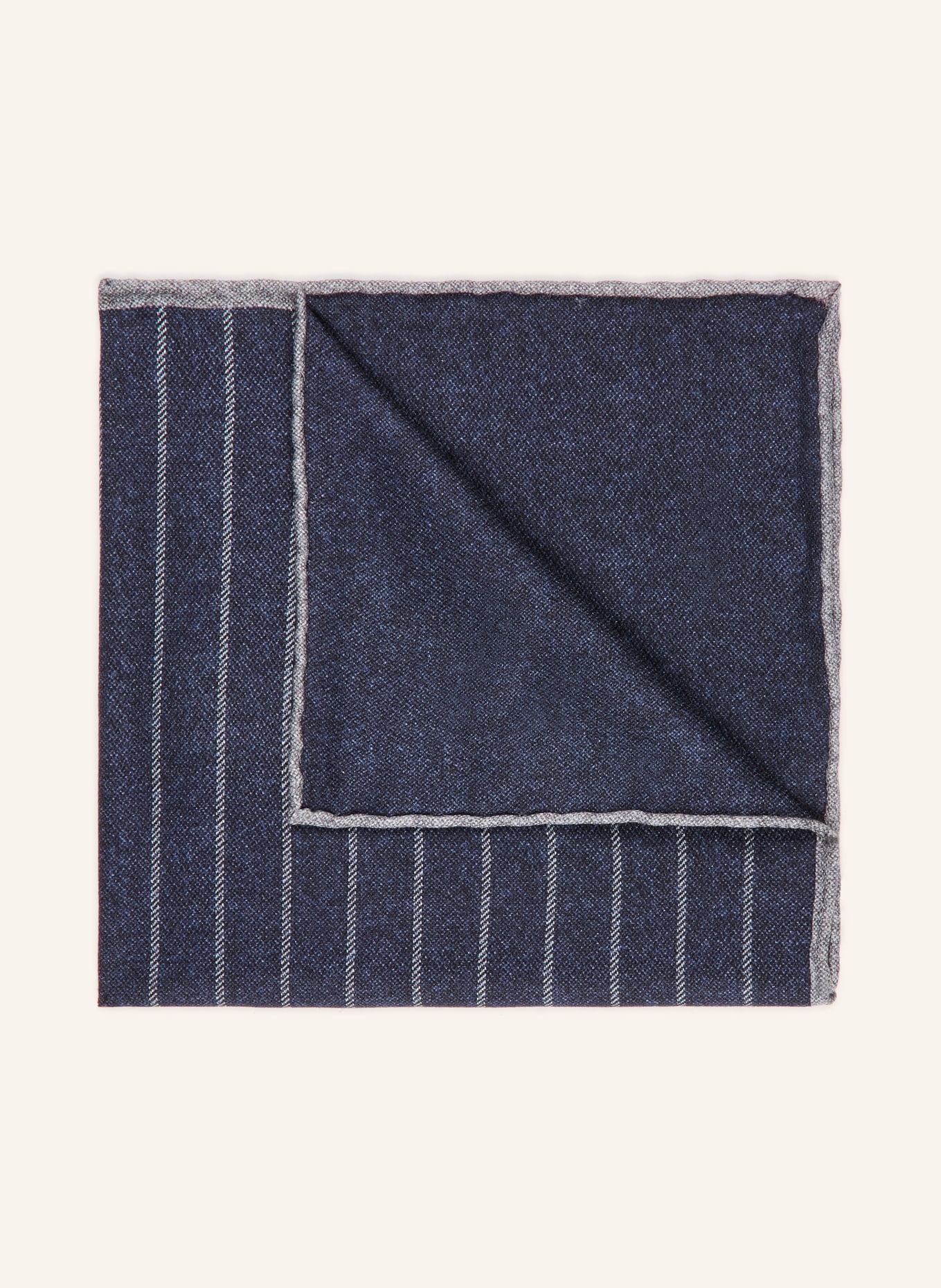 BRUNELLO CUCINELLI Pocket square: DARK BLUE / WHITE