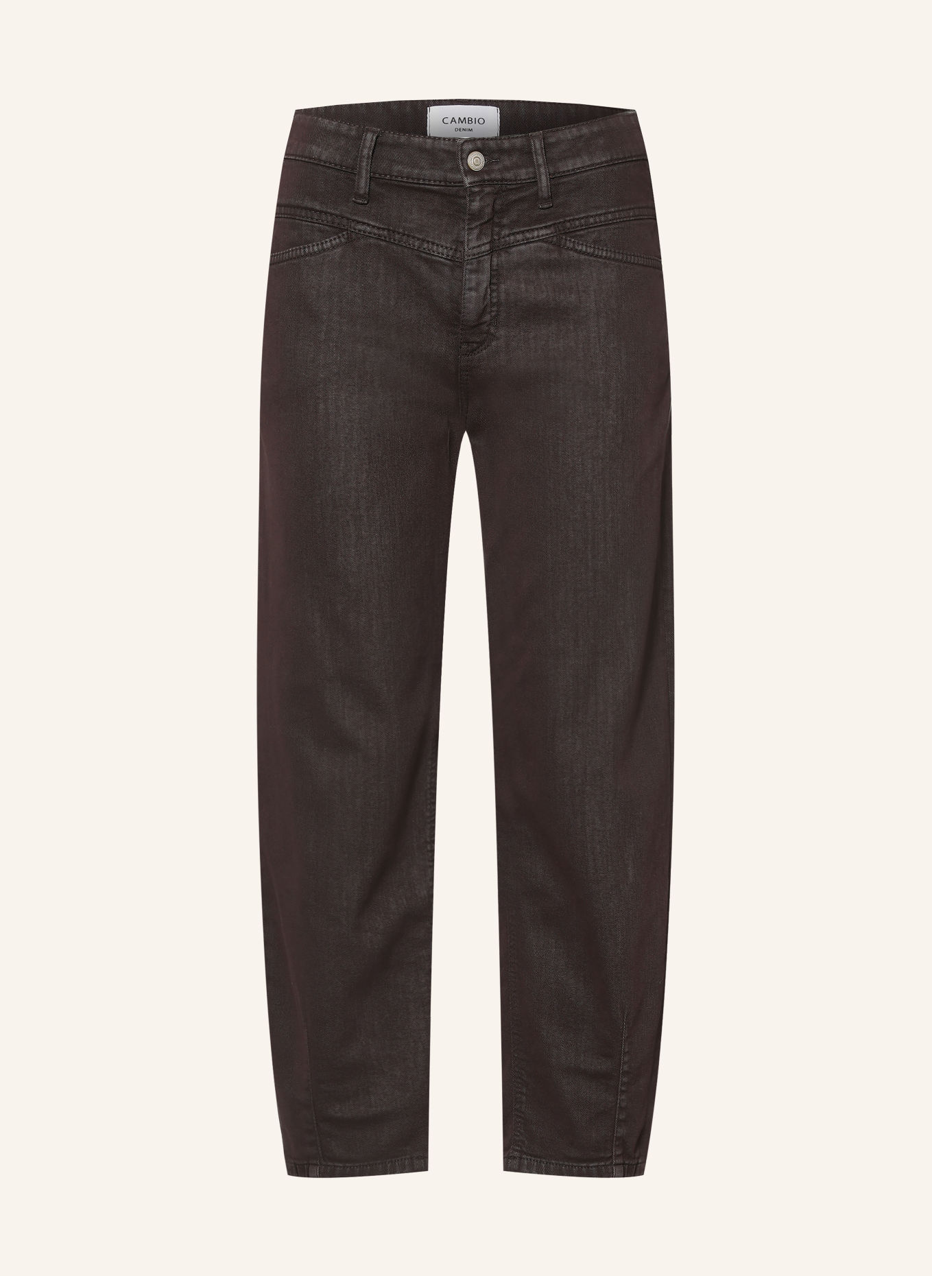 CAMBIO Barrel jeans ELIN: 760 dark chocolate