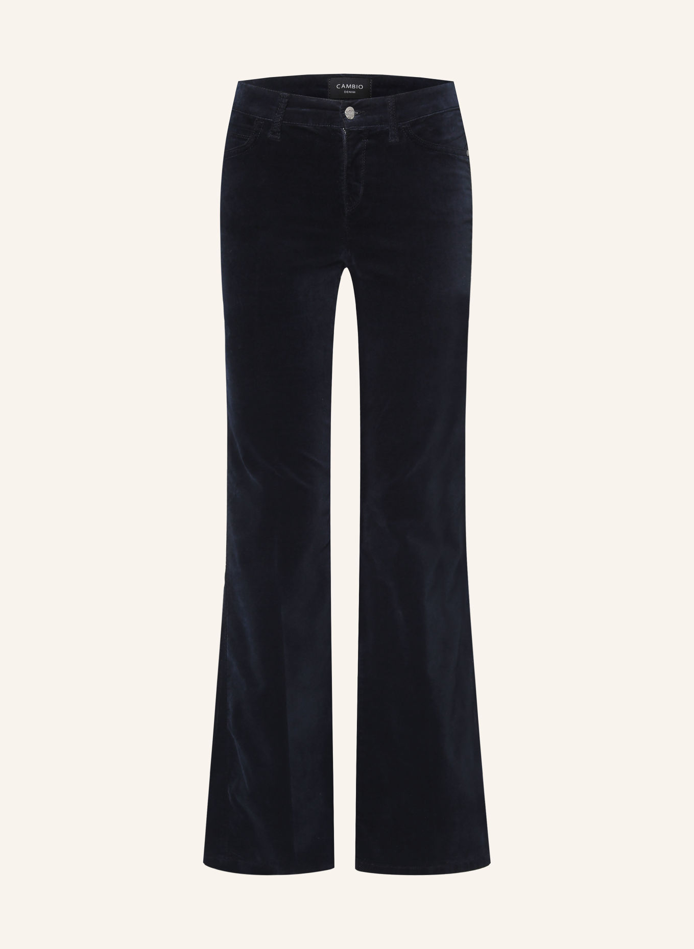CAMBIO Bootcut-Hose PARIS aus Samt: 499 deep night