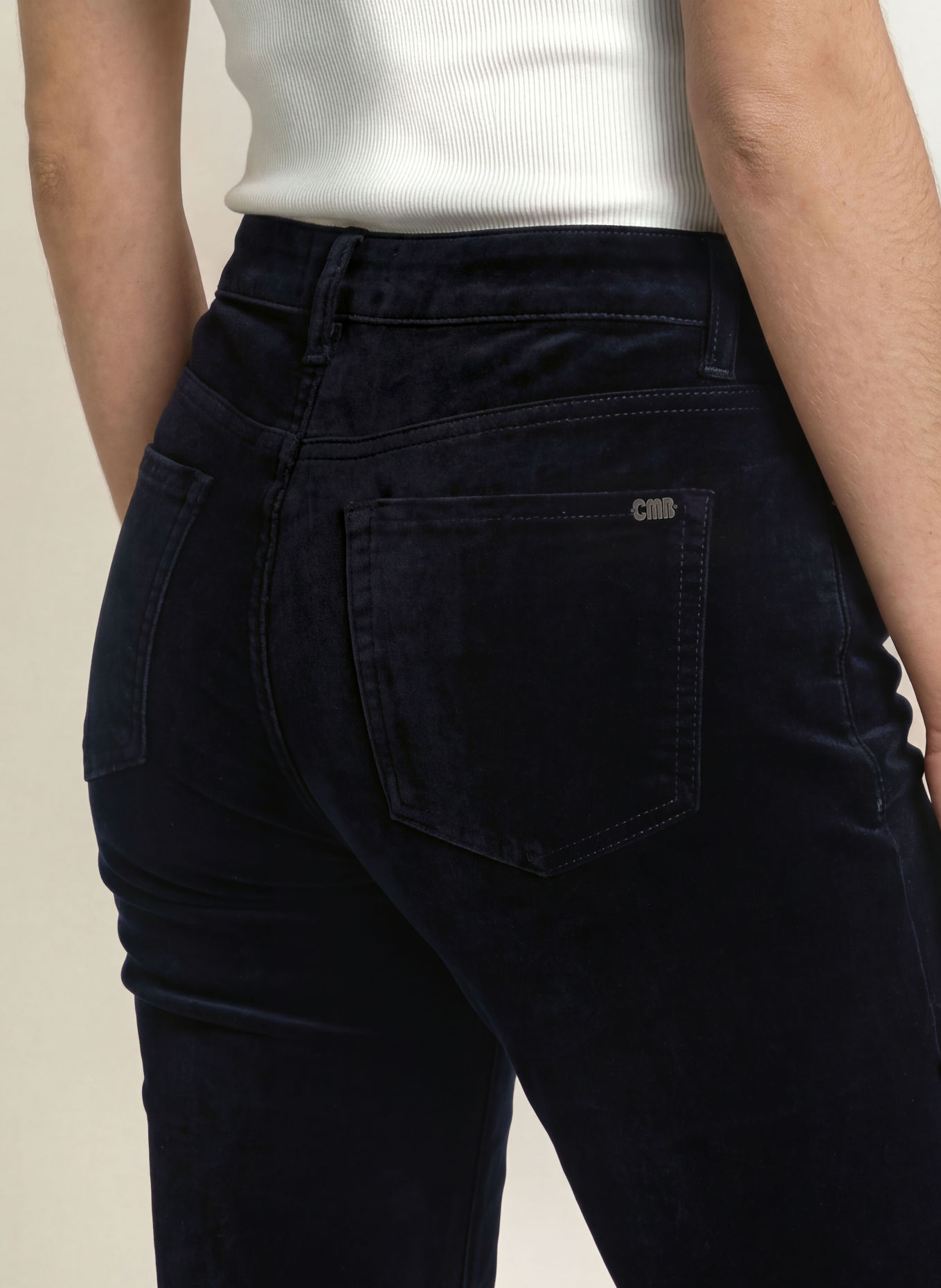 CAMBIO Bootcut-Hose PARIS aus Samt: 499 deep night