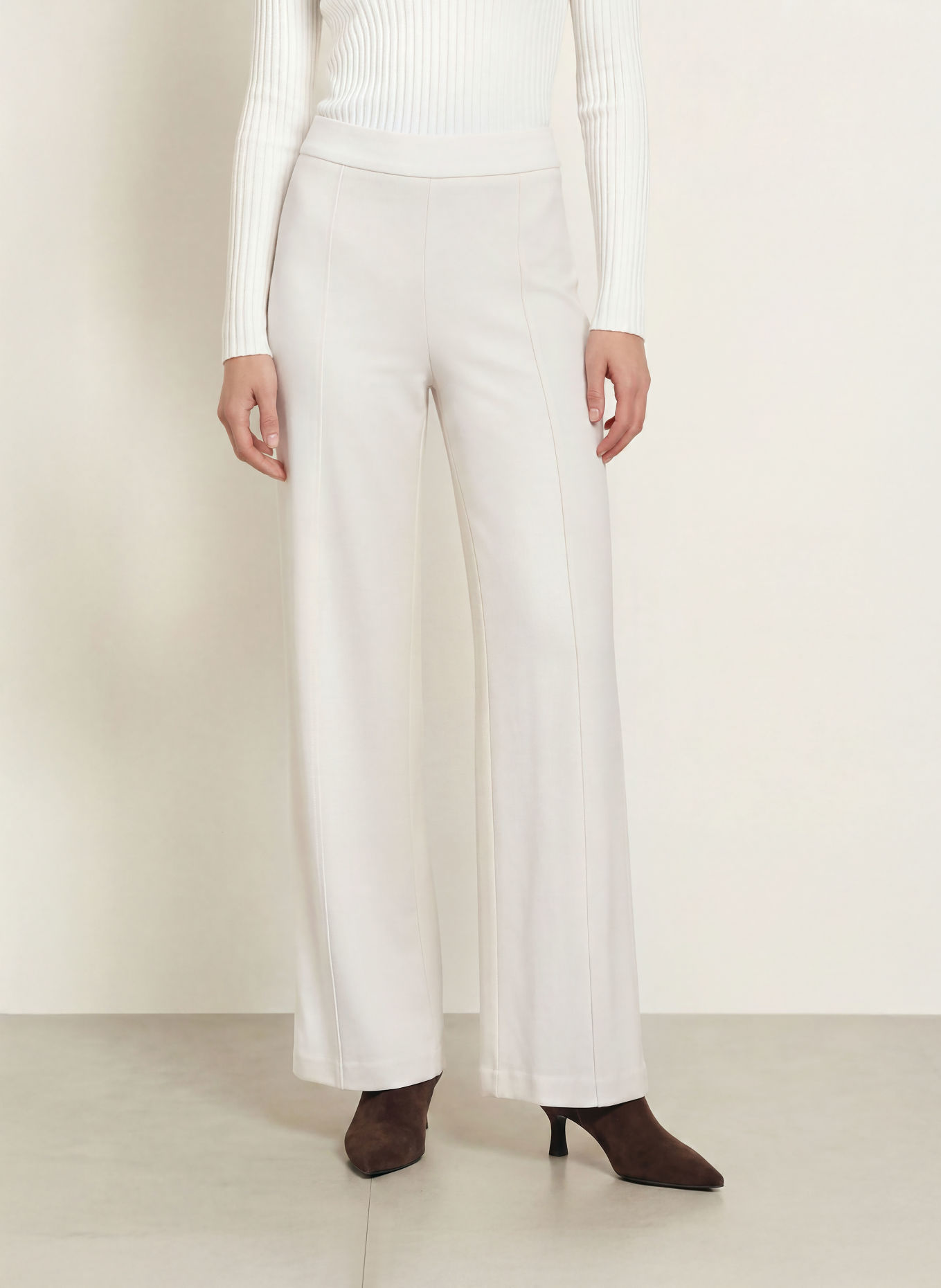 CAMBIO Flanellhose AMBER: WEISS