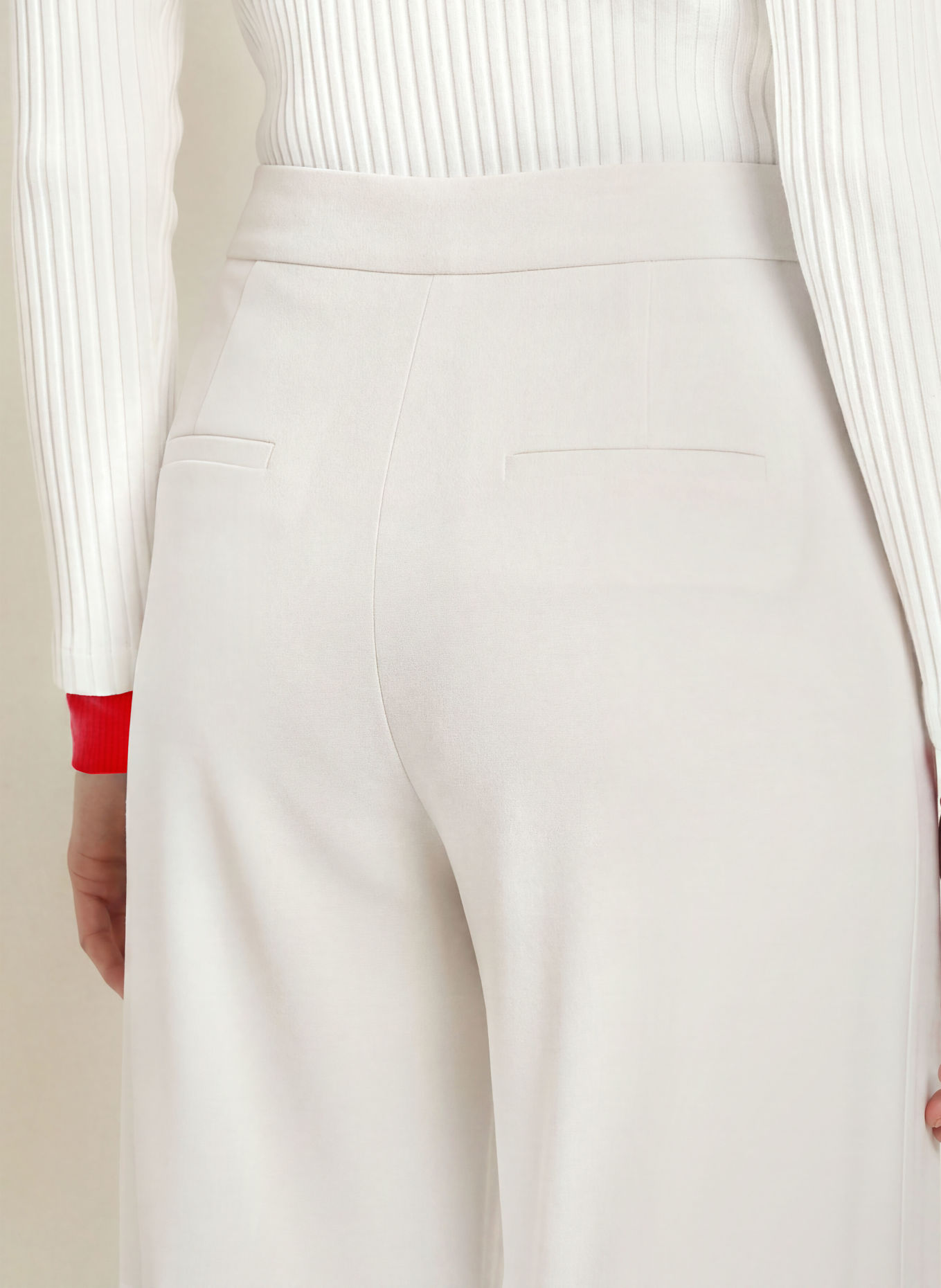 CAMBIO Flanellhose AMBER: WEISS