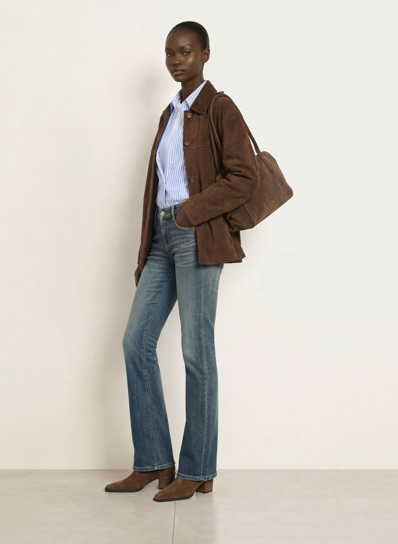CAMBIO Bootcut jeans PARIS: 5157 greenish dark blue
