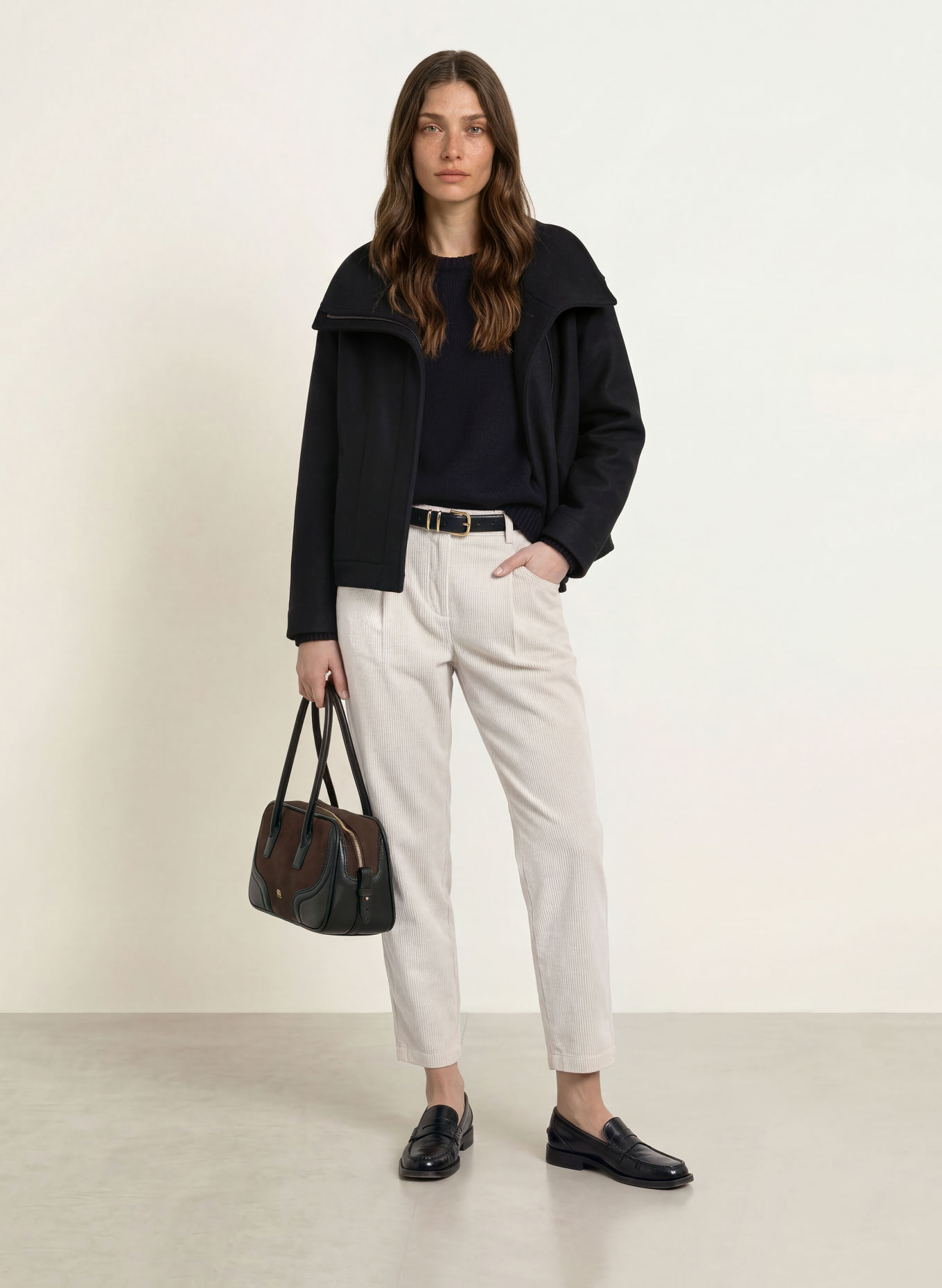 CAMBIO ORCHID 7/8-length trousers: CREAM