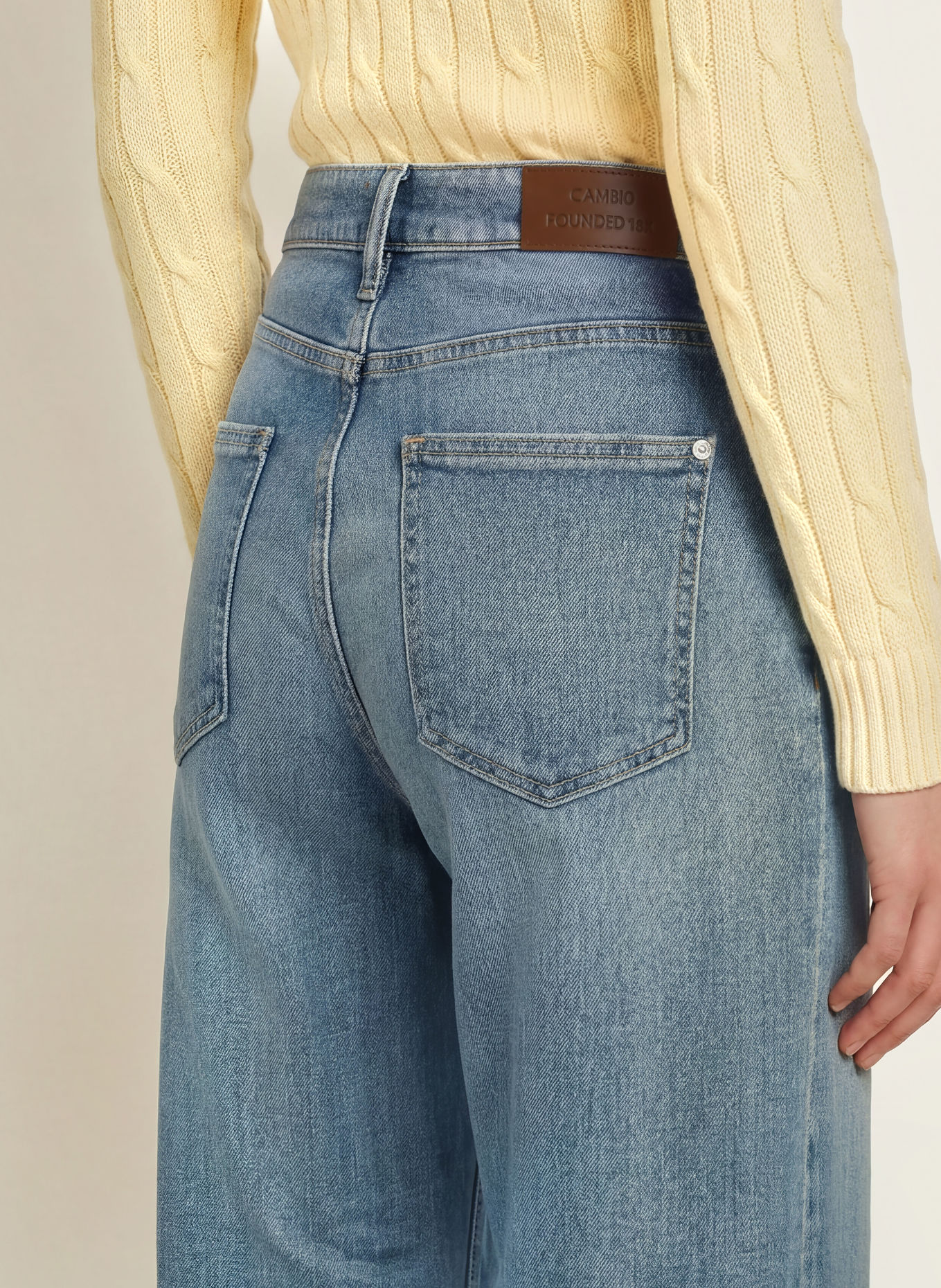 CAMBIO Boyfriend jeans: 5147 greenish light blue