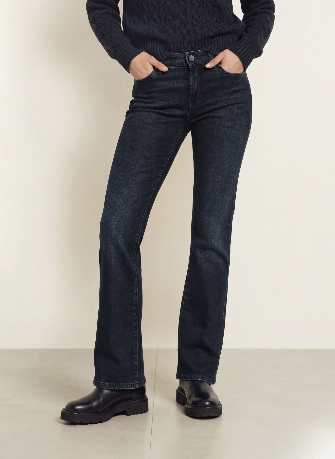 CAMBIO Bootcut jeans PARIS: 5226 midnight indigo used
