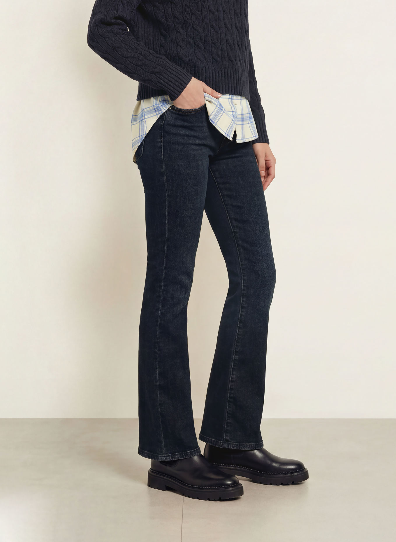 CAMBIO Bootcut jeans PARIS: 5226 midnight indigo used