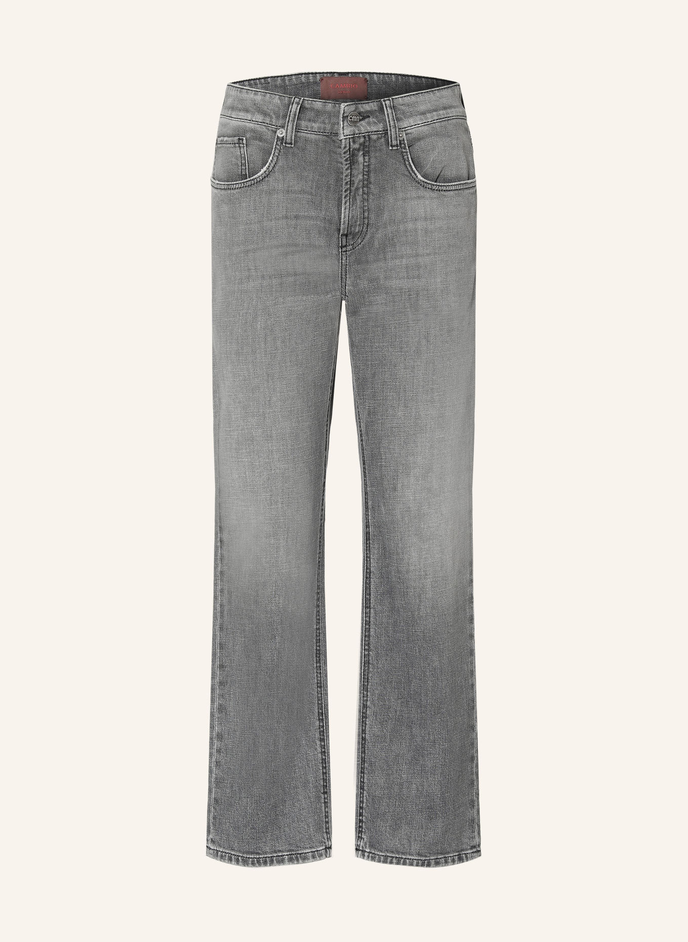 CAMBIO Straight jeans GINI: 5271 cross black bleached