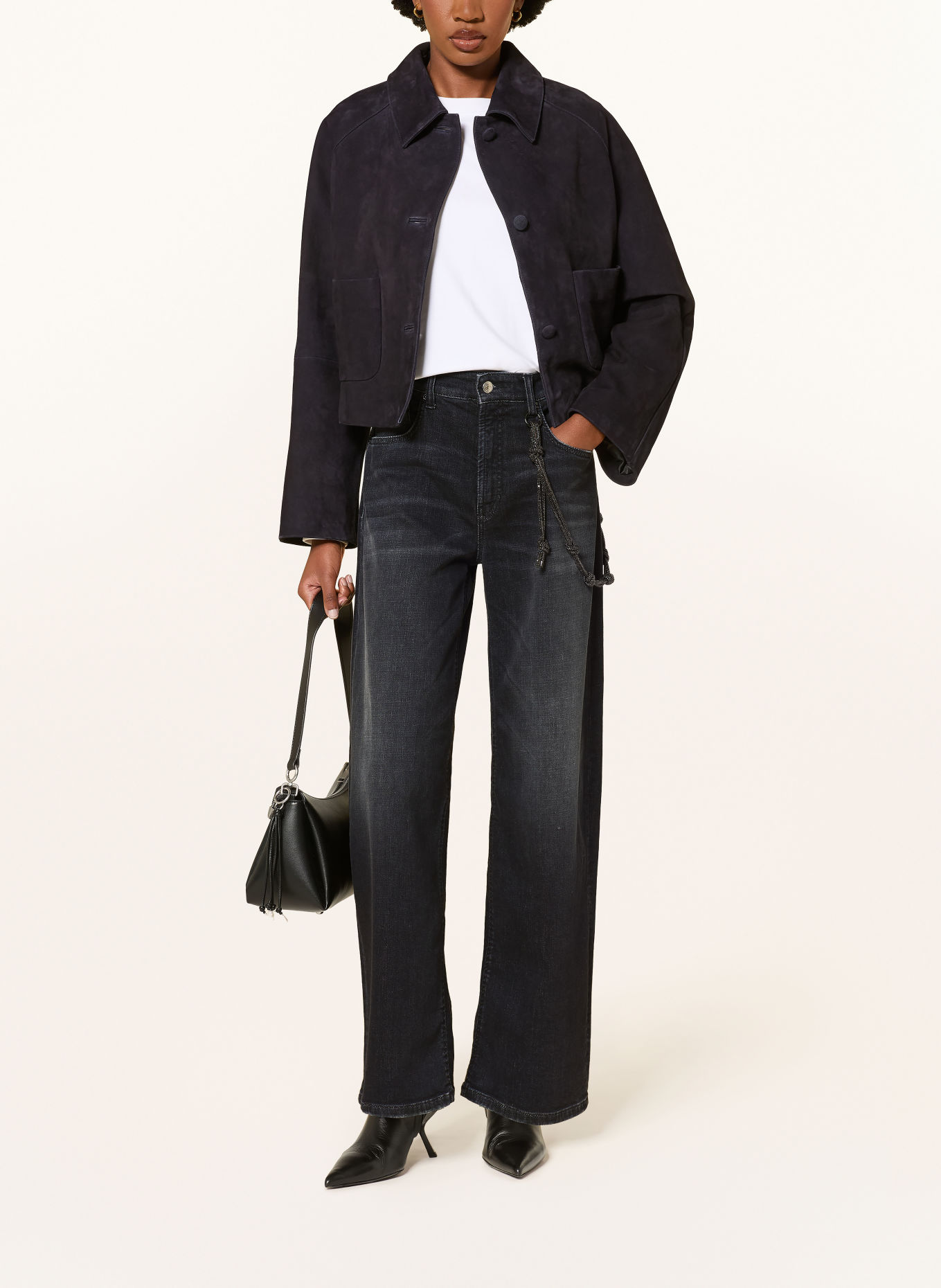 CAMBIO Boyfriend jeans: 5206 dark cozy midblack