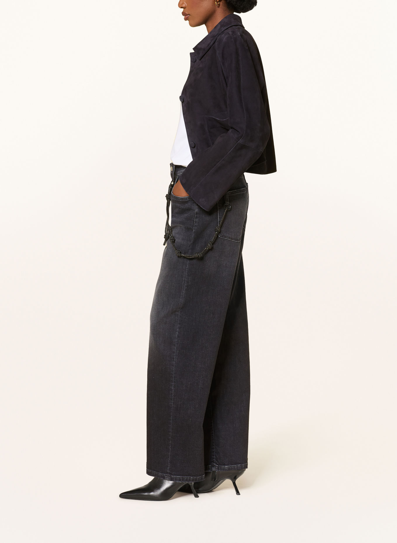 CAMBIO Boyfriend jeans: 5206 dark cozy midblack