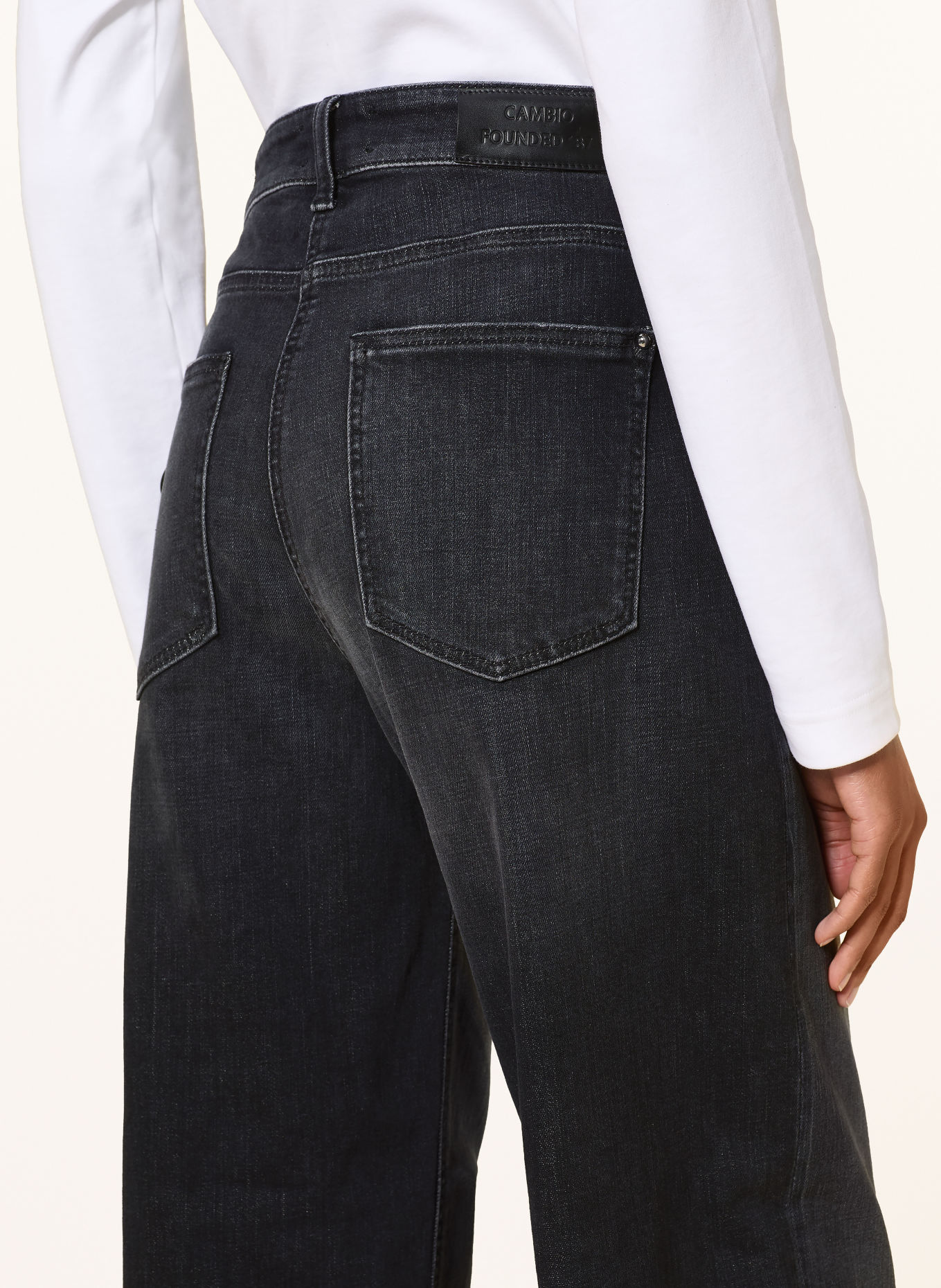 CAMBIO Boyfriend jeans: 5206 dark cozy midblack