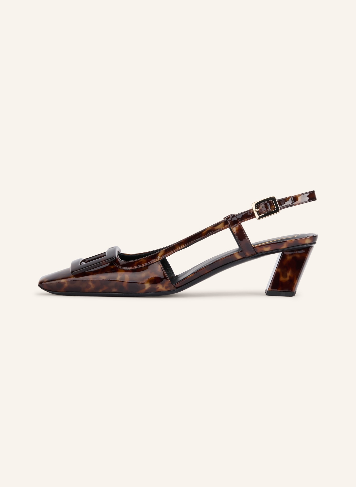 Roger Vivier Slingpumps BELLE VIVIER: BRAUN / HELLBRAUN / DUNKELBRAUN