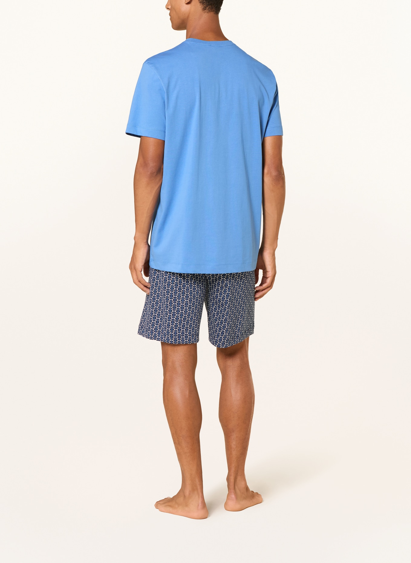mey BLUE CHAINS Short Pajama Set: BLUE / DARK BLUE / WHITE