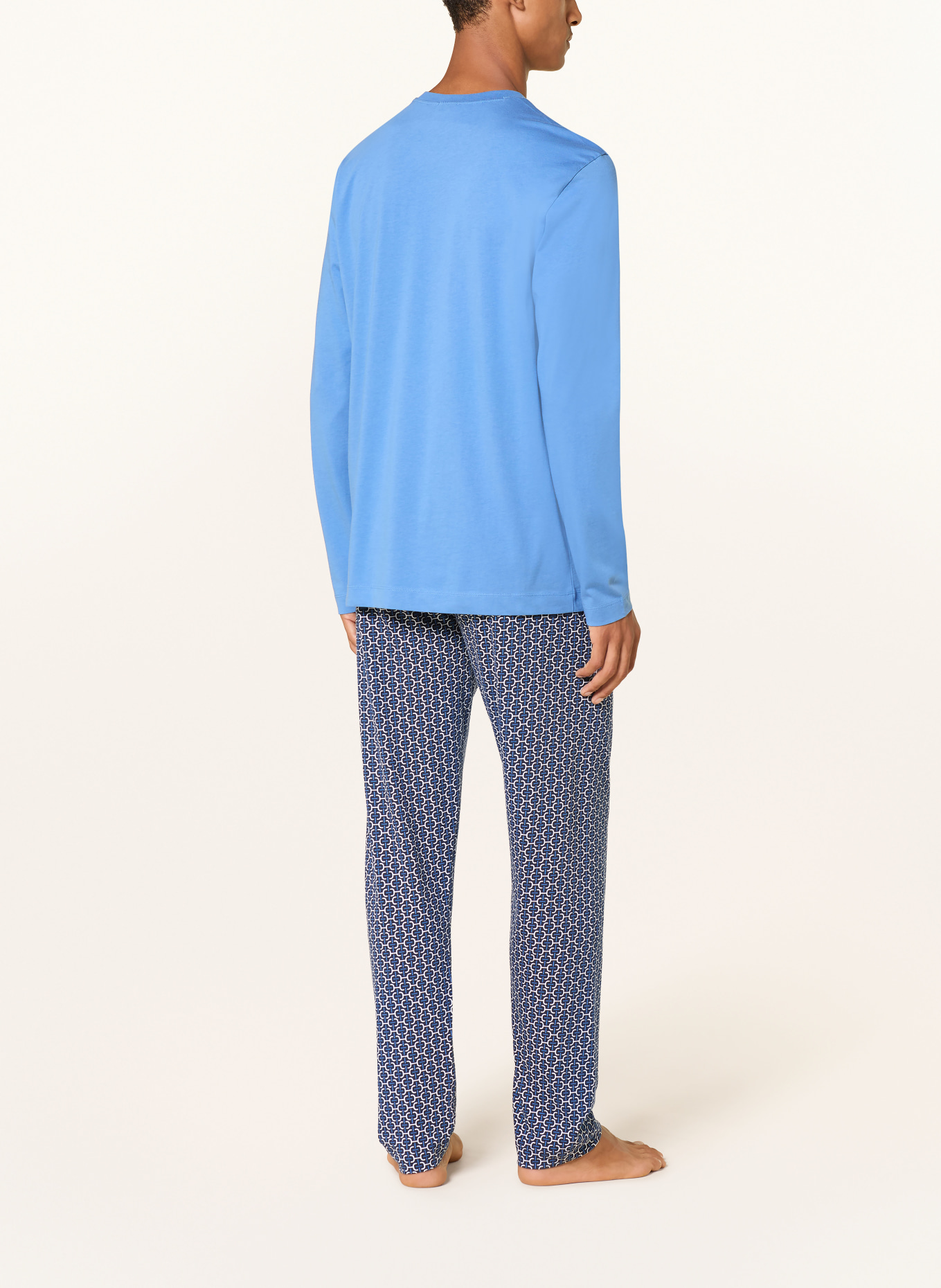 mey BLUE CHAINS Pajamas Collection: BLUE / DARK BLUE / WHITE
